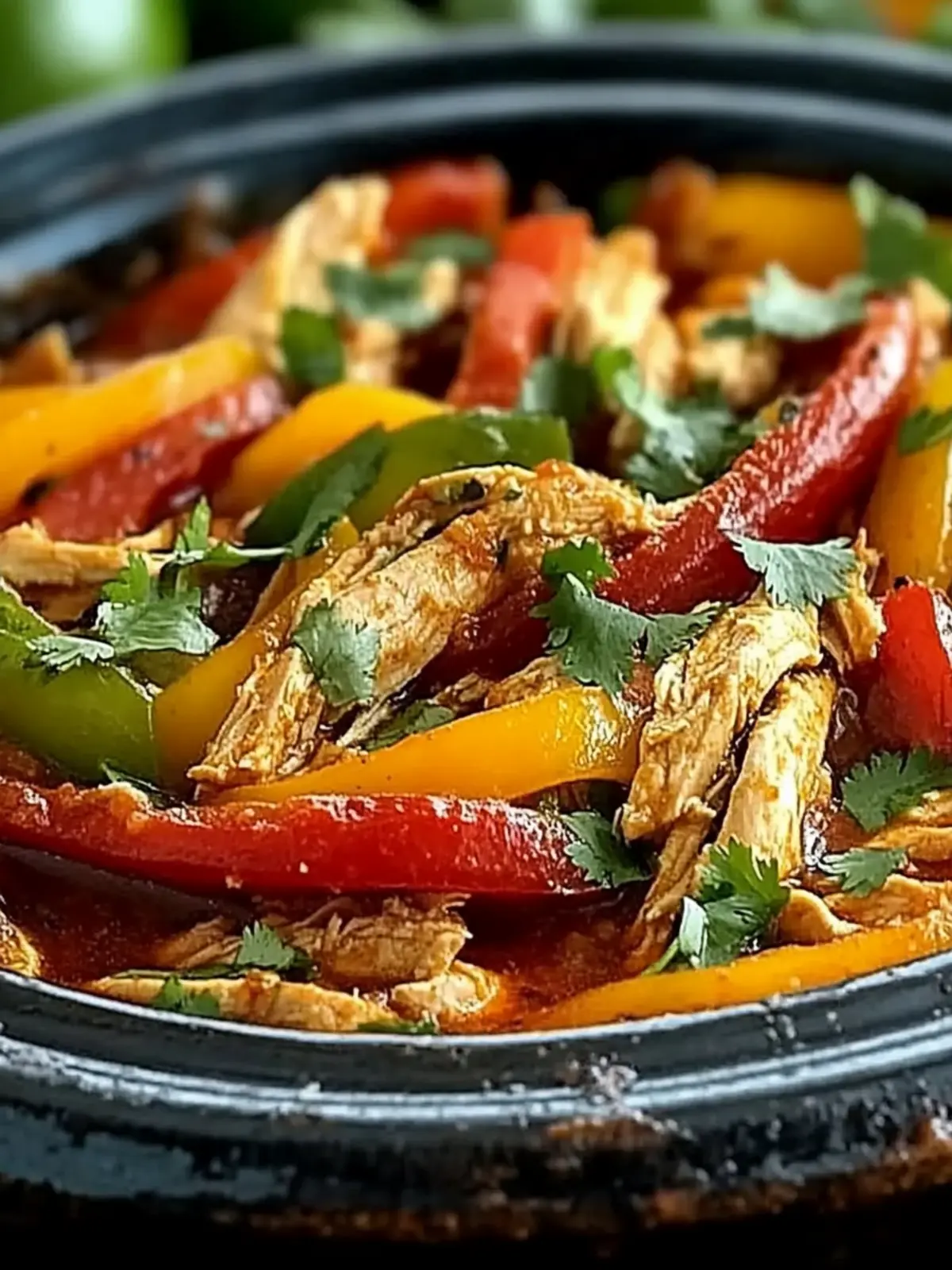Crockpot Chicken Fajitas