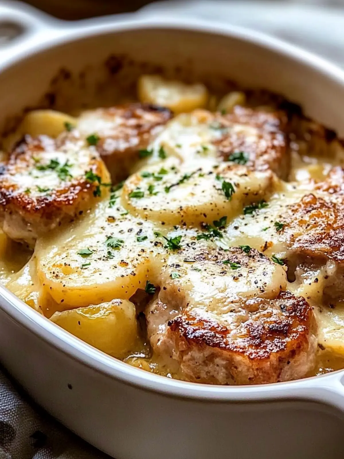 Smothered Pork Chop & Scalloped Potatoes for Cozy Nights 3 Smothered Pork Chop & Scalloped Potatoes
