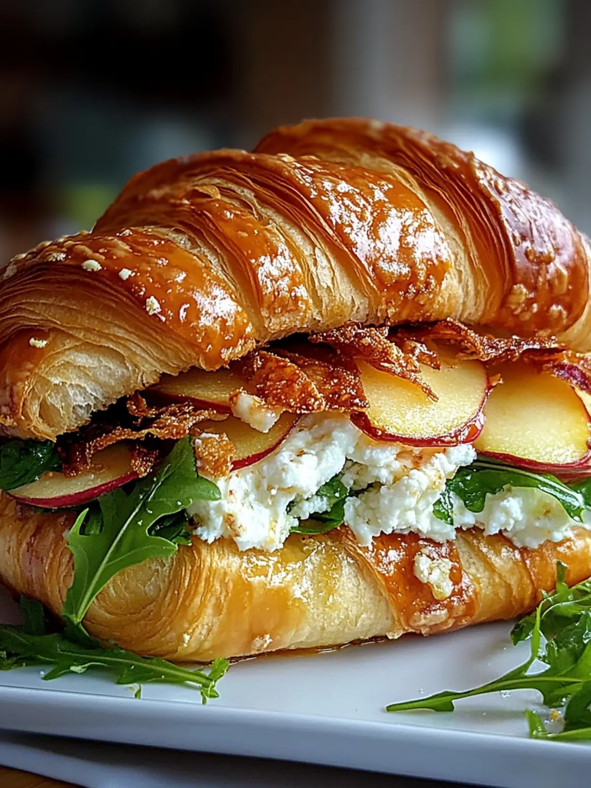 Delicious Apple & Goat Cheese Croissant Sandwich You’ll Love 2 Apple & Goat Cheese Croissant Sandwich