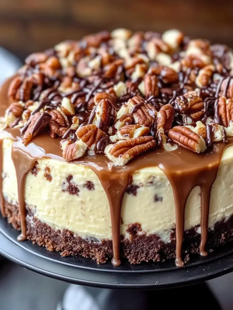 Decadent Turtle Fudge Cheesecake
