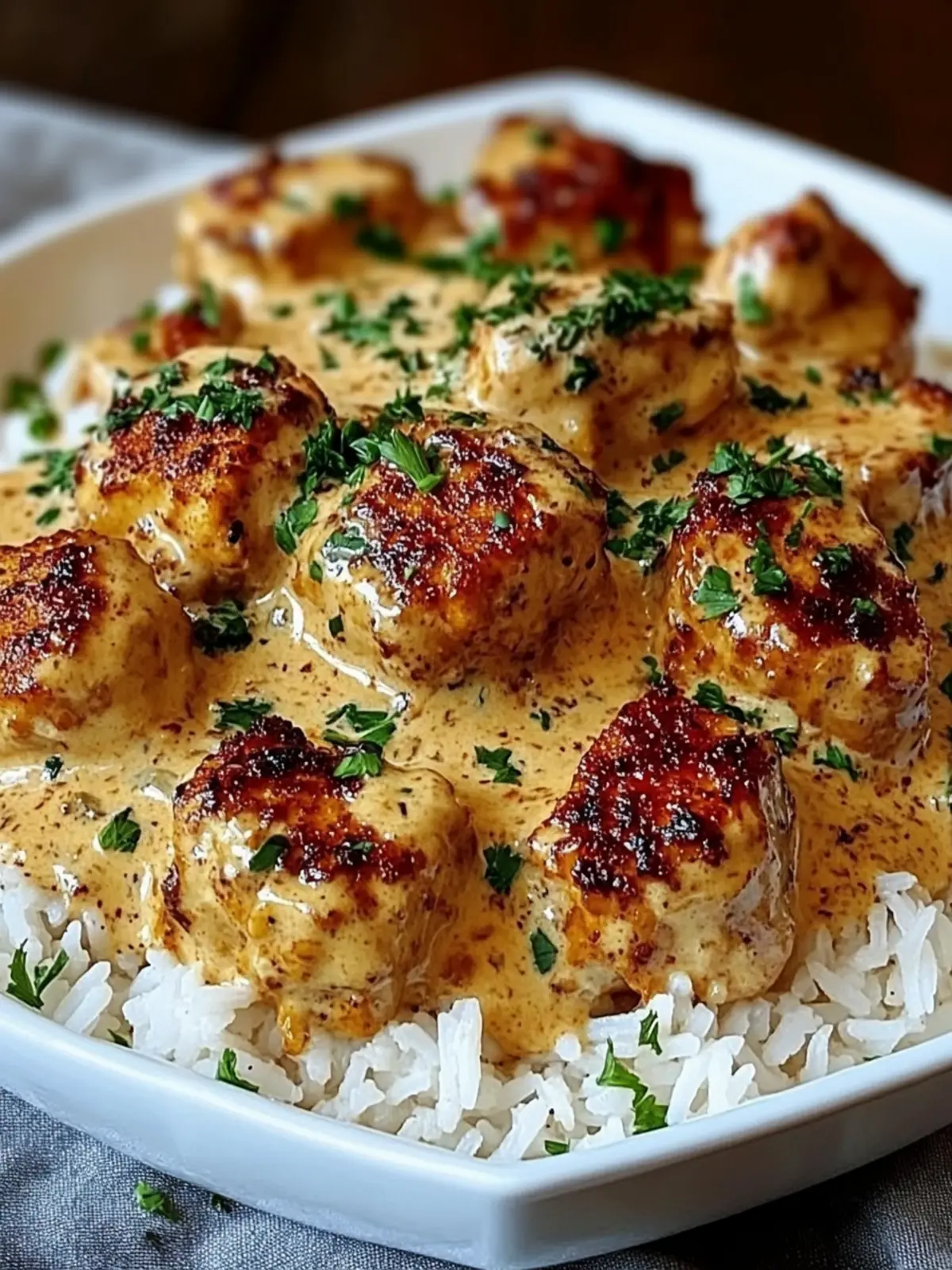 Creamy Smothered Chicken & Rice for Cozy Dinner Bliss 2 Creamy Smothered Chicken & Rice