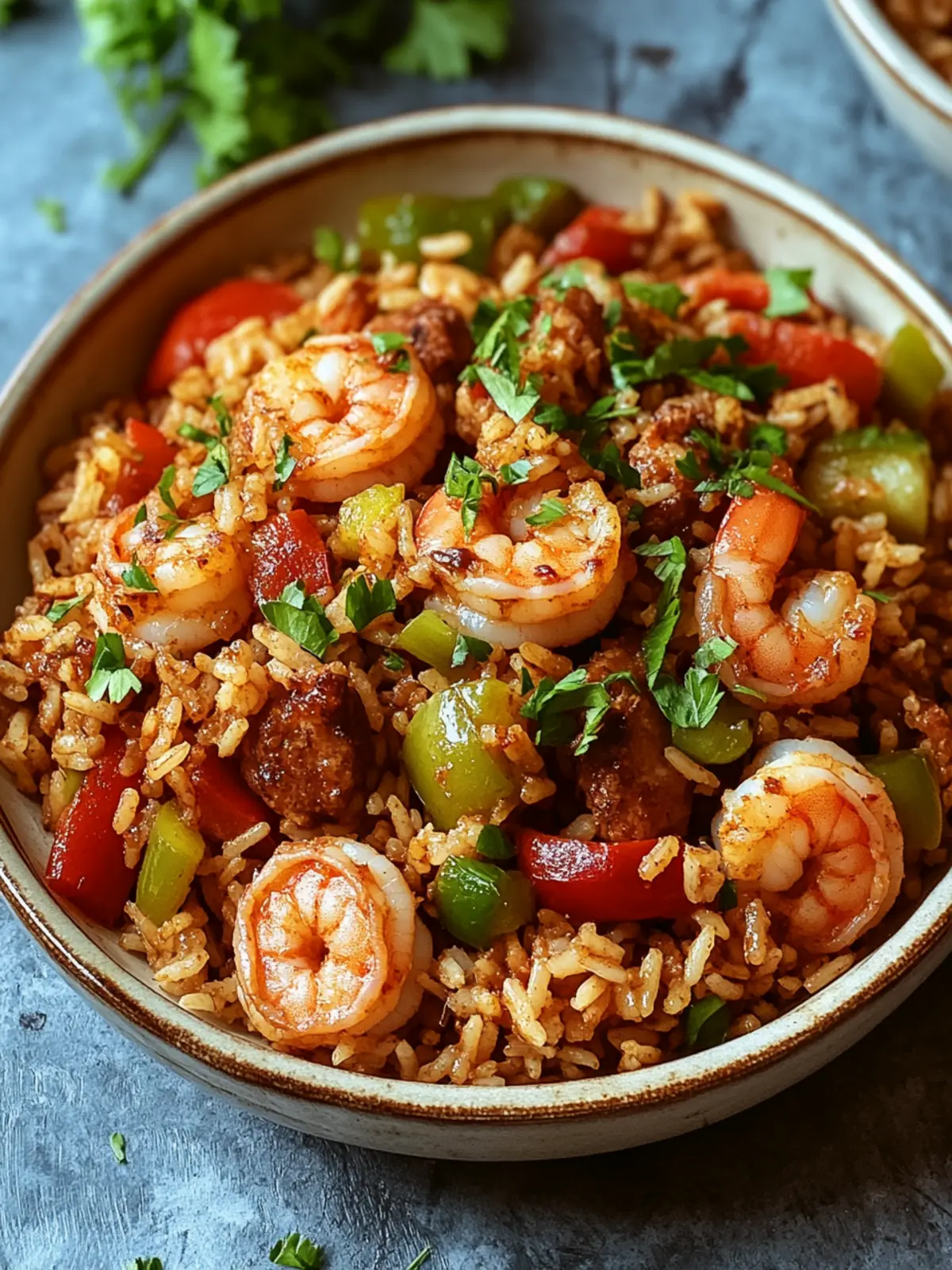 Savory Shrimp Dirty Rice with Bell Peppers & Spice Delight 2 Savory Shrimp Dirty Rice with Bell Peppers & Spice
