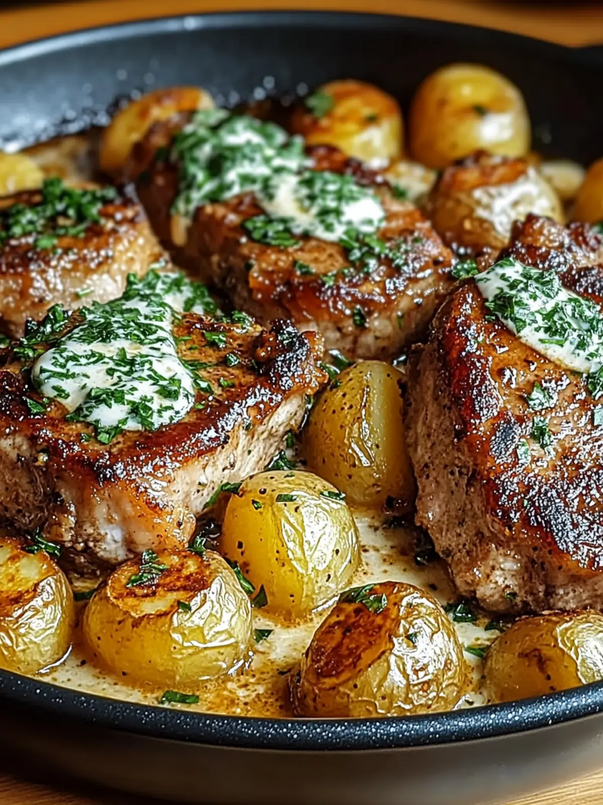 One-Pan Creamy Ranch Pork Chops & Potatoes for Effortless Brunch 4 One-Pan Creamy Ranch Pork Chops & Potatoes
