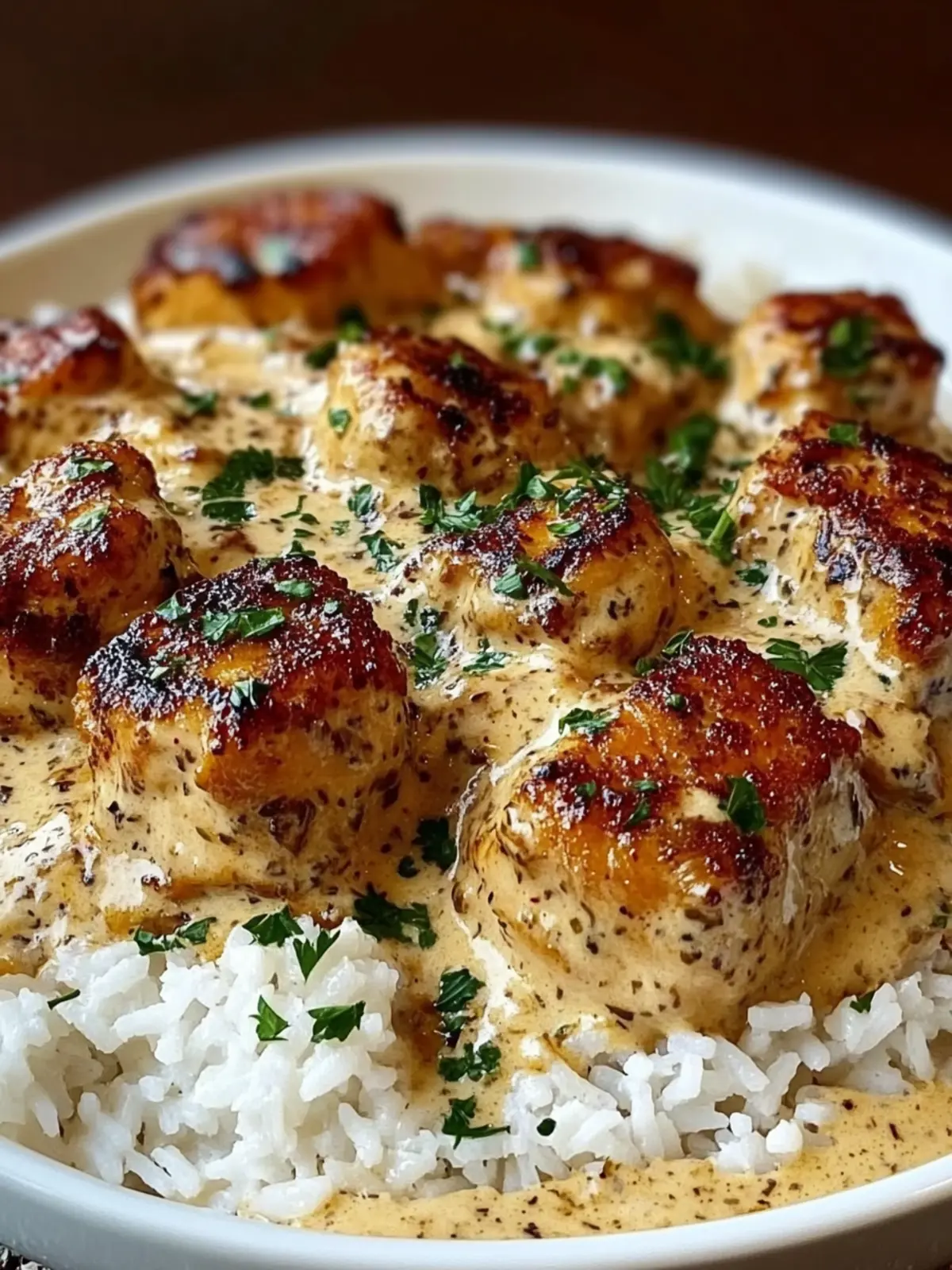 Creamy Smothered Chicken & Rice for Cozy Dinner Bliss 4 Creamy Smothered Chicken & Rice