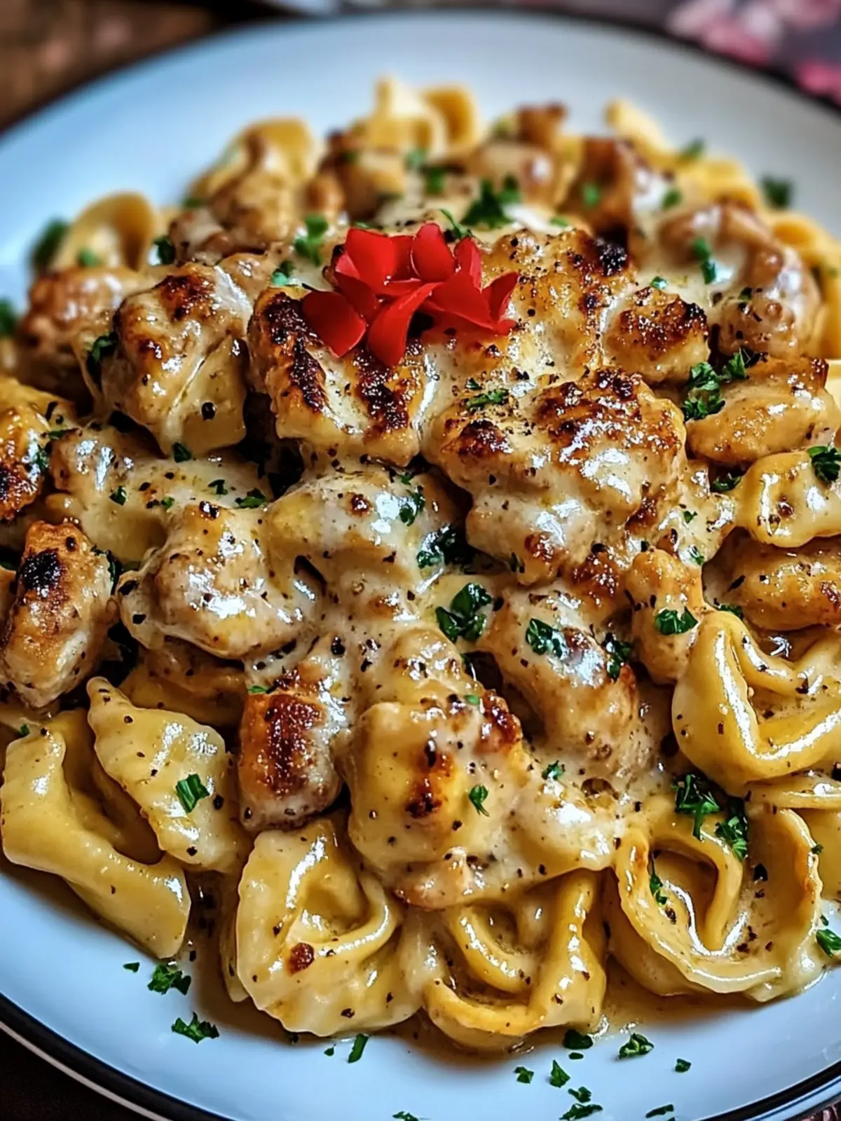 Cowboy Butter Garlic Chicken Tortellini