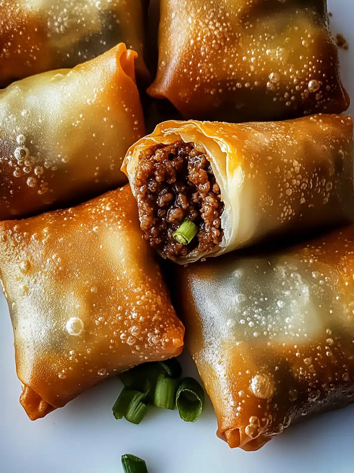 Delicious Green Chili Ground Beef Egg Rolls for a Fun Snack 5 Green Chili Ground Beef Egg Rolls