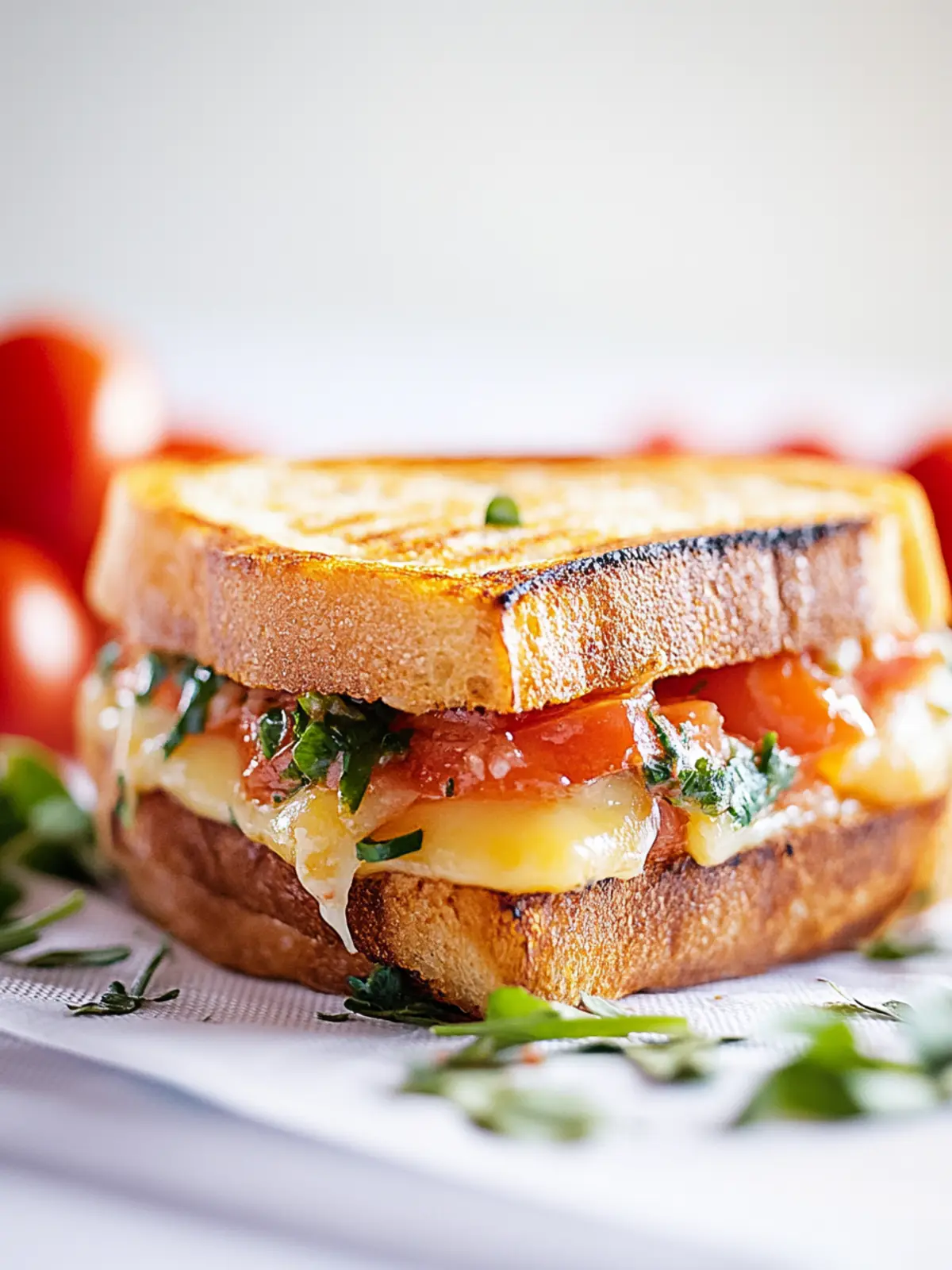 Bruschetta Grilled Cheese Sandwich: A Fresh Twist on Comfort 3 Bruschetta Grilled Cheese Sandwich