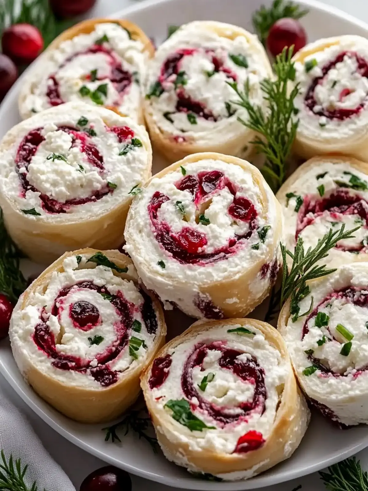 Cranberry Feta Pinwheels: Festive Bites for Happy Gatherings 3 Cranberry Feta Pinwheels