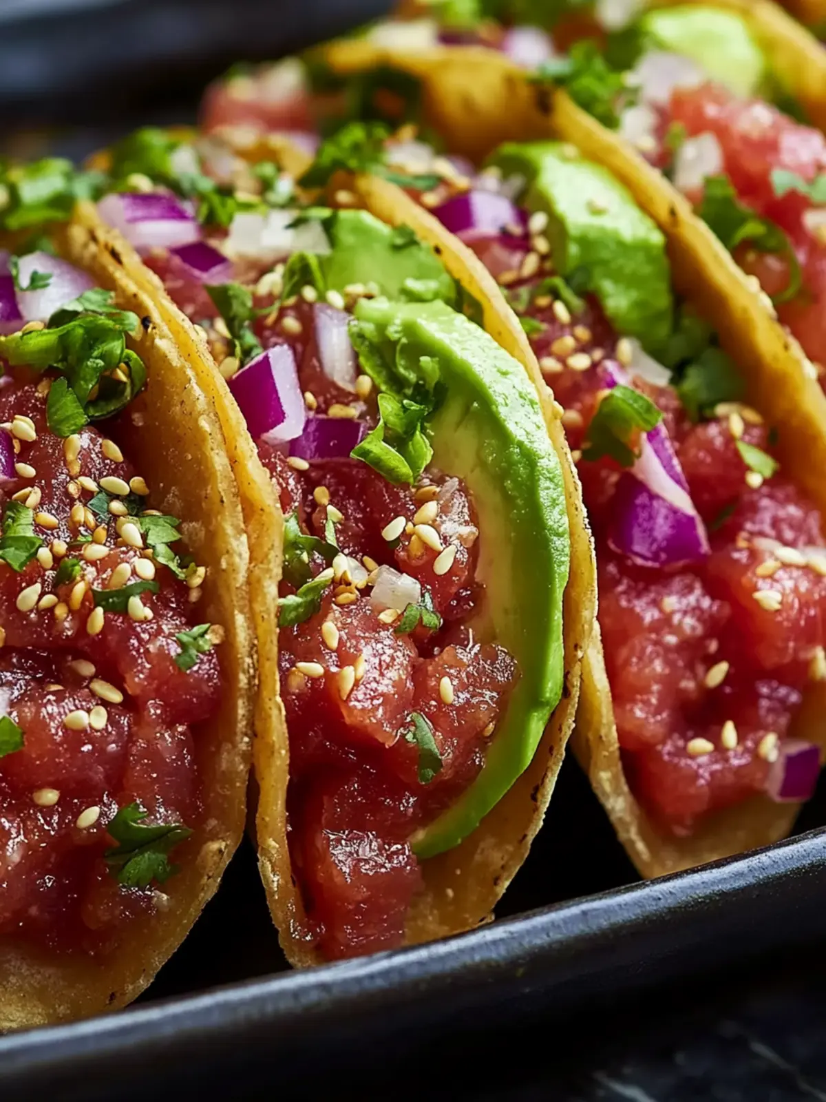 Spicy Tuna Tartare Wonton Tacos That Wow Every Palate 2 Spicy Tuna Tartare Wonton Tacos