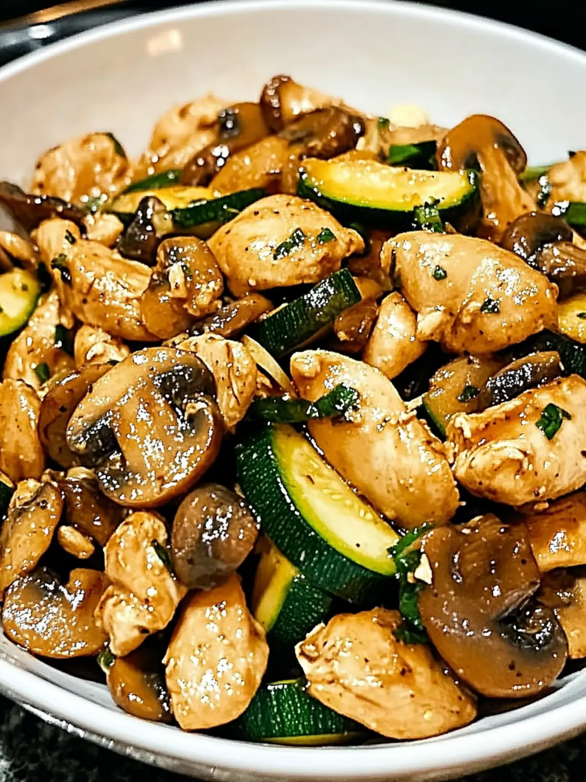 Quick and Easy Zucchini Mushroom Chicken Stir Fry Delight 3 Easy Zucchini Mushroom Chicken Stir Fry
