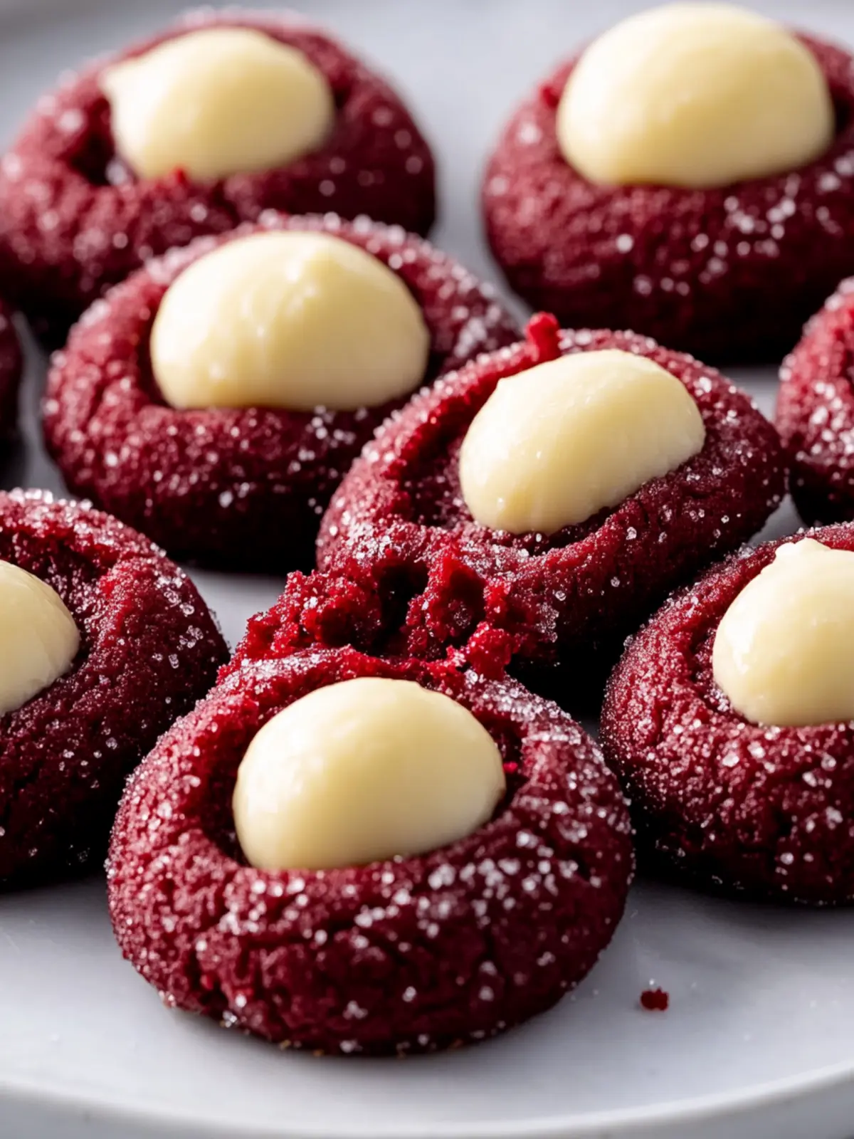 Red Velvet Cream Cheese Thumbprint Cookies to Wow Your Guests 2 Red Velvet Cream Cheese Thumbprint Cookies