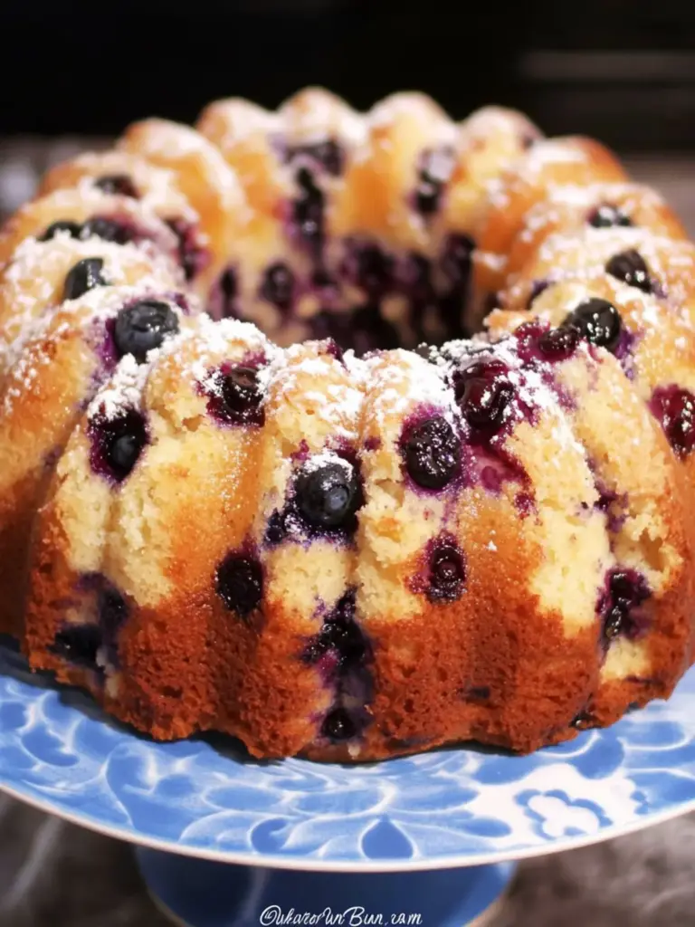 Blueberry Breakfast Bundt Cake