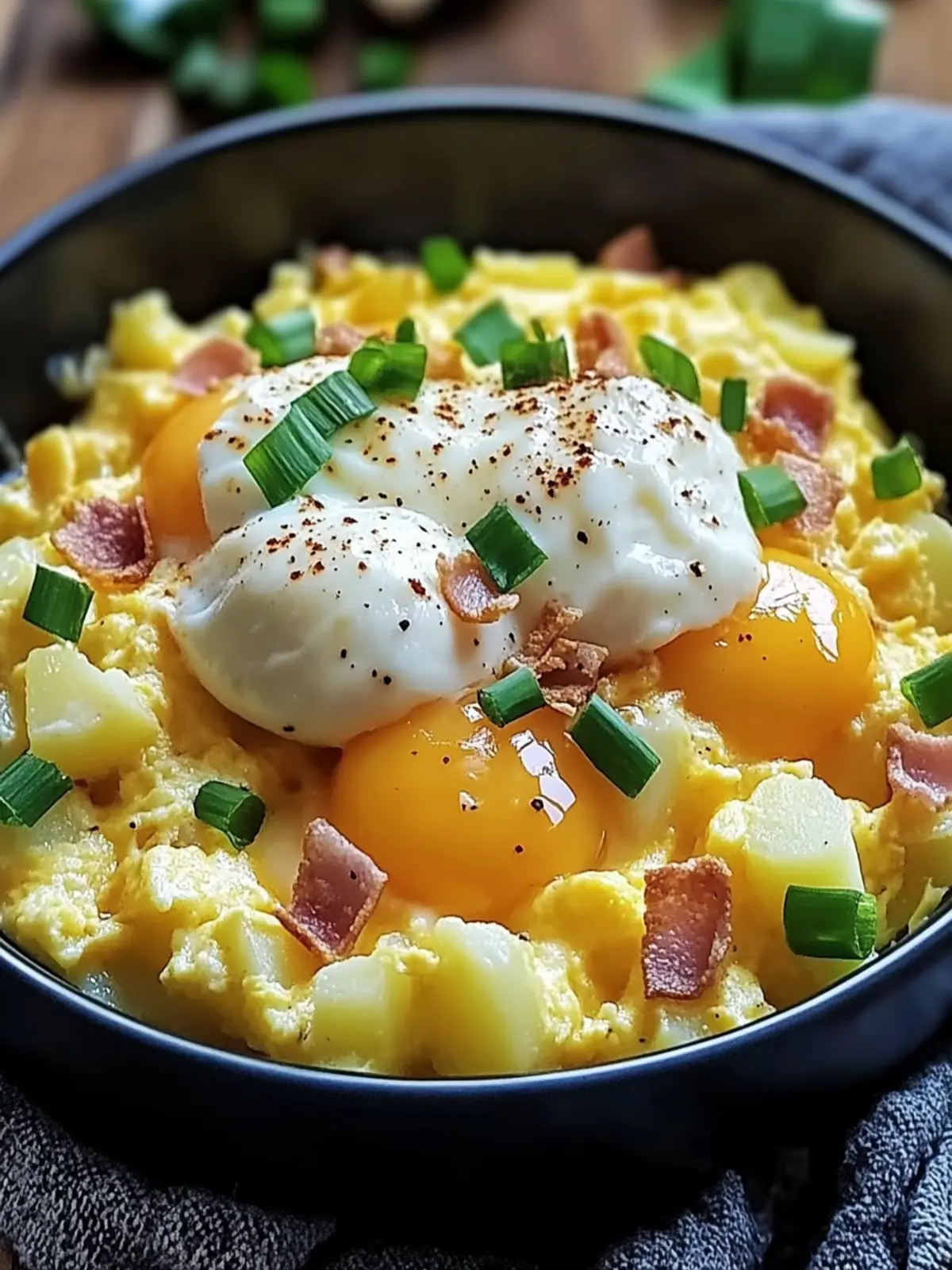 Cheesy Potato Egg Scramble: Comfort Food for Busy Mornings 4 Cheesy Potato Egg Scramble