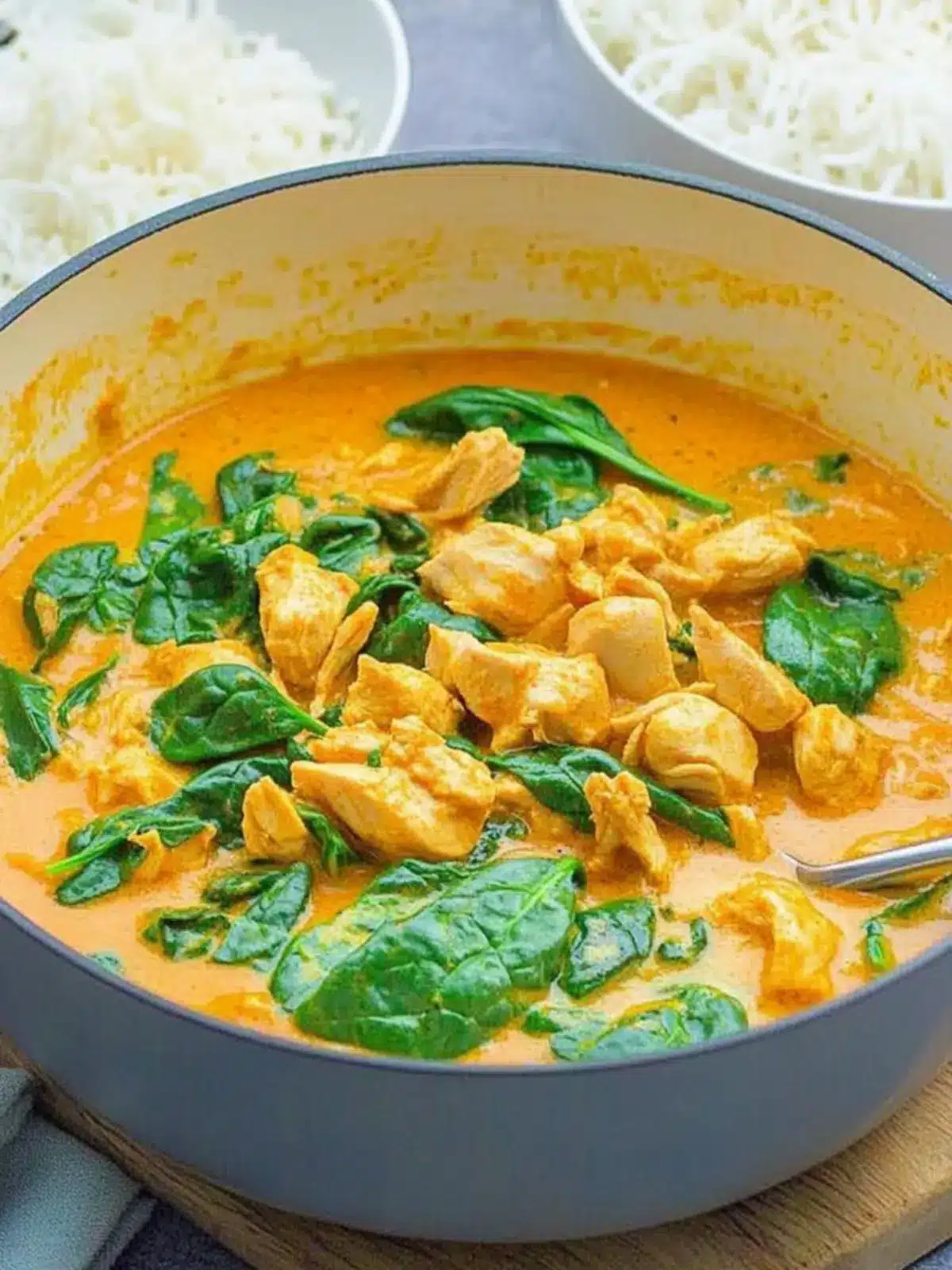Quick Chicken and Spinach Curry: A 20-Minute Family Favorite 2 Quick Chicken and Spinach Curry