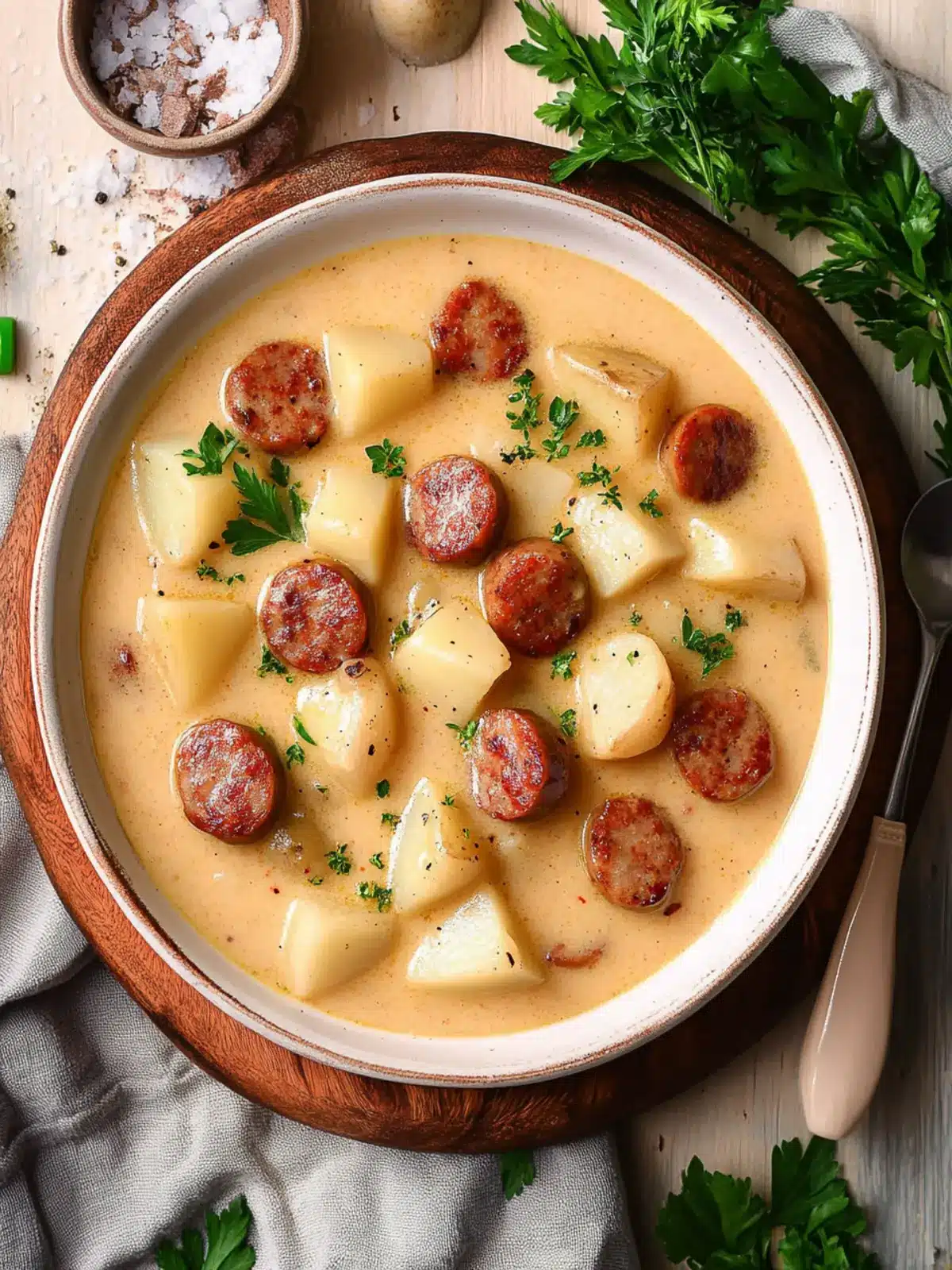 Cajun Potato Soup with Sausage: Comfort Food in 1 Hour 2 Cajun Potato Soup with Sausage