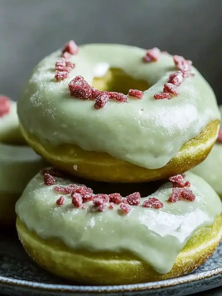 Baked Green Donuts