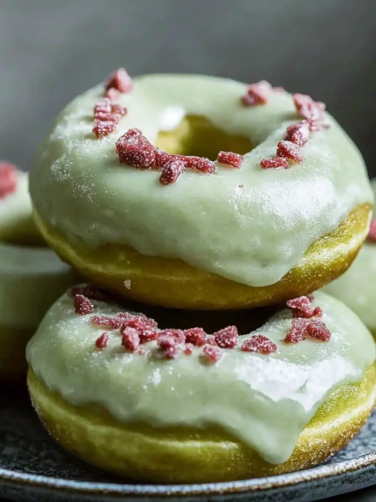 Baked Green Donuts