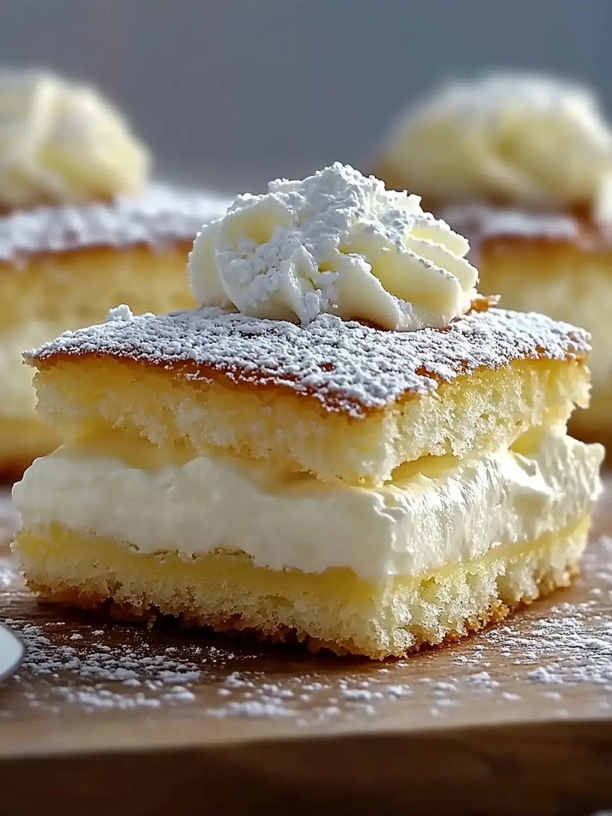 Vanilla Custard Cream Squares