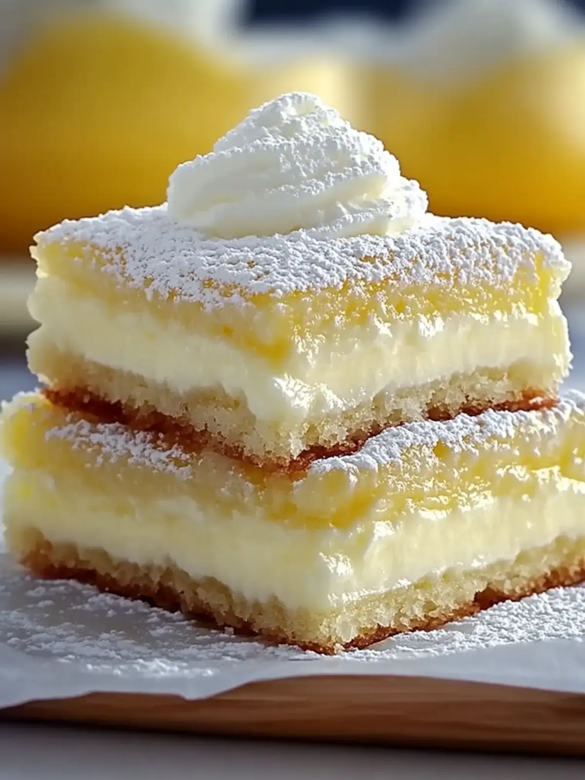Vanilla Custard Cream Squares