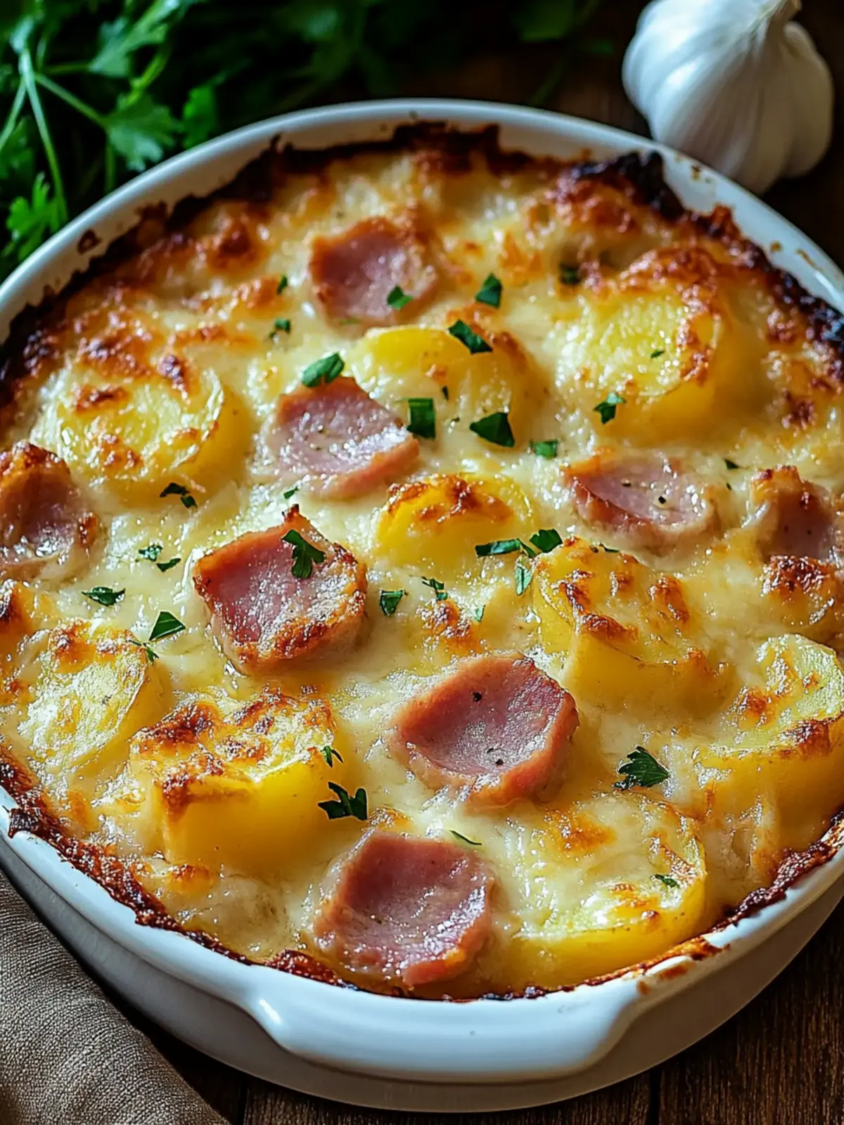 Ham and Potato Au Gratin