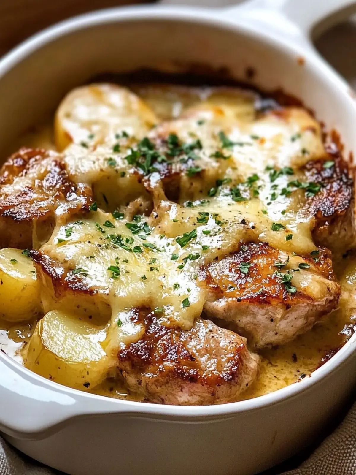 Smothered Pork Chop & Scalloped Potatoes for Cozy Nights 4 Smothered Pork Chop & Scalloped Potatoes
