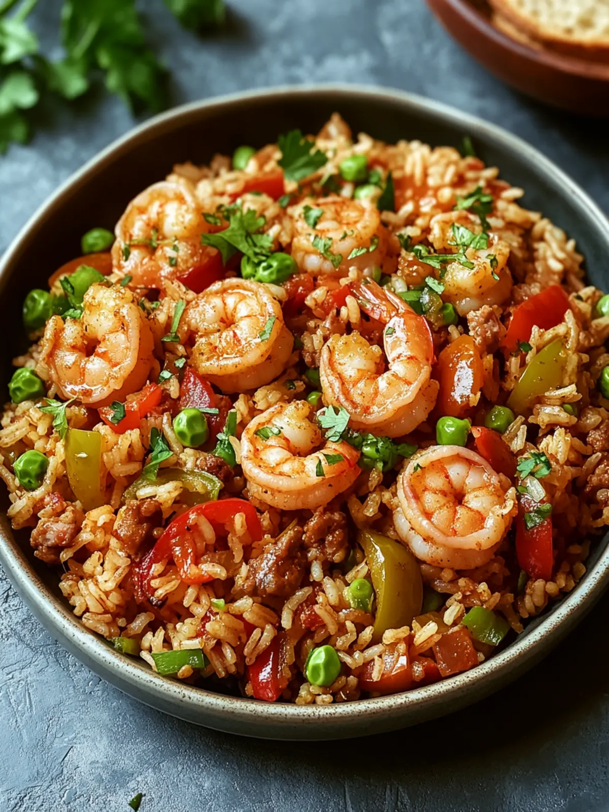 Savory Shrimp Dirty Rice with Bell Peppers & Spice Delight 5 Savory Shrimp Dirty Rice with Bell Peppers & Spice