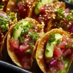 Spicy Tuna Tartare Wonton Tacos That Wow Every Palate 6 Spicy Tuna Tartare Wonton Tacos