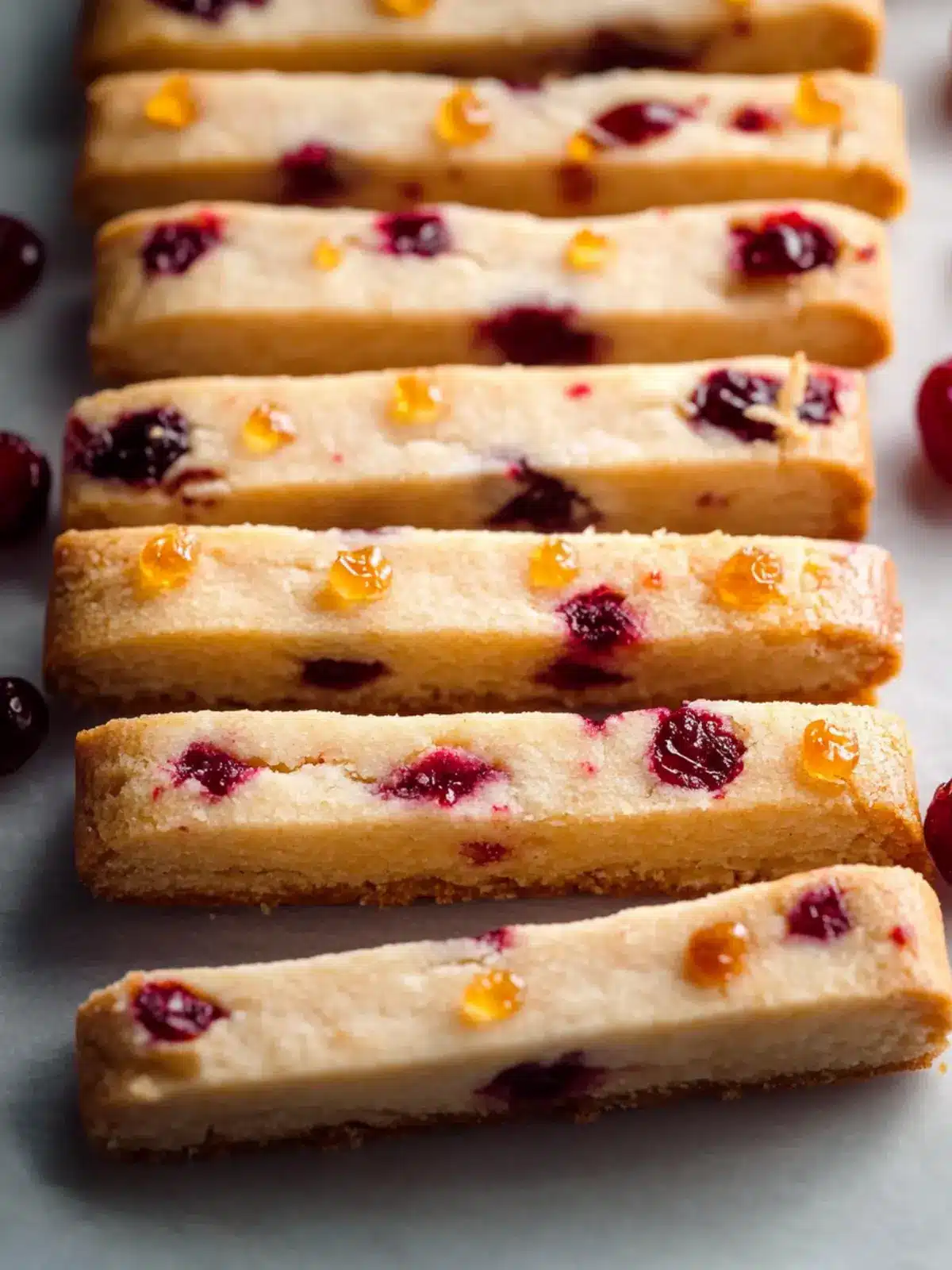 Melt-in-Your-Mouth Orange Cranberry Shortbread Cookies 5 Orange Cranberry Shortbread Cookies