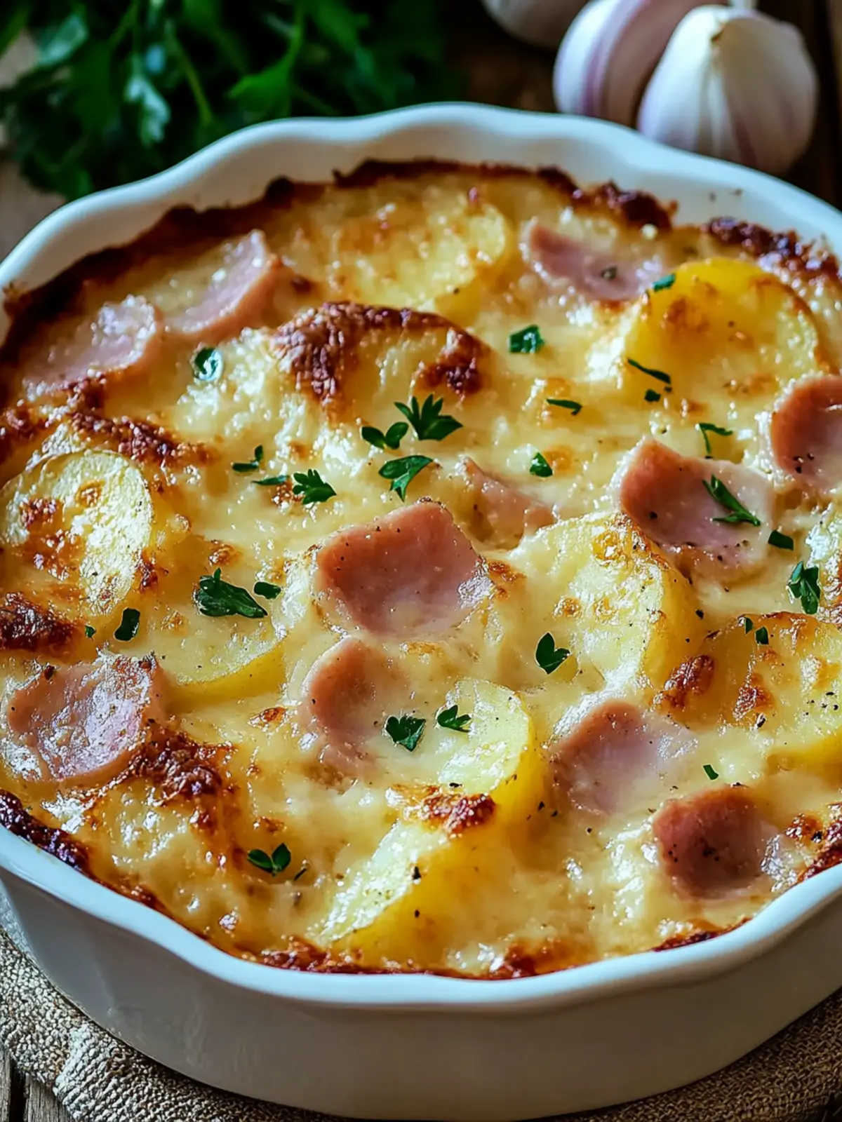 Ham and Potato Au Gratin