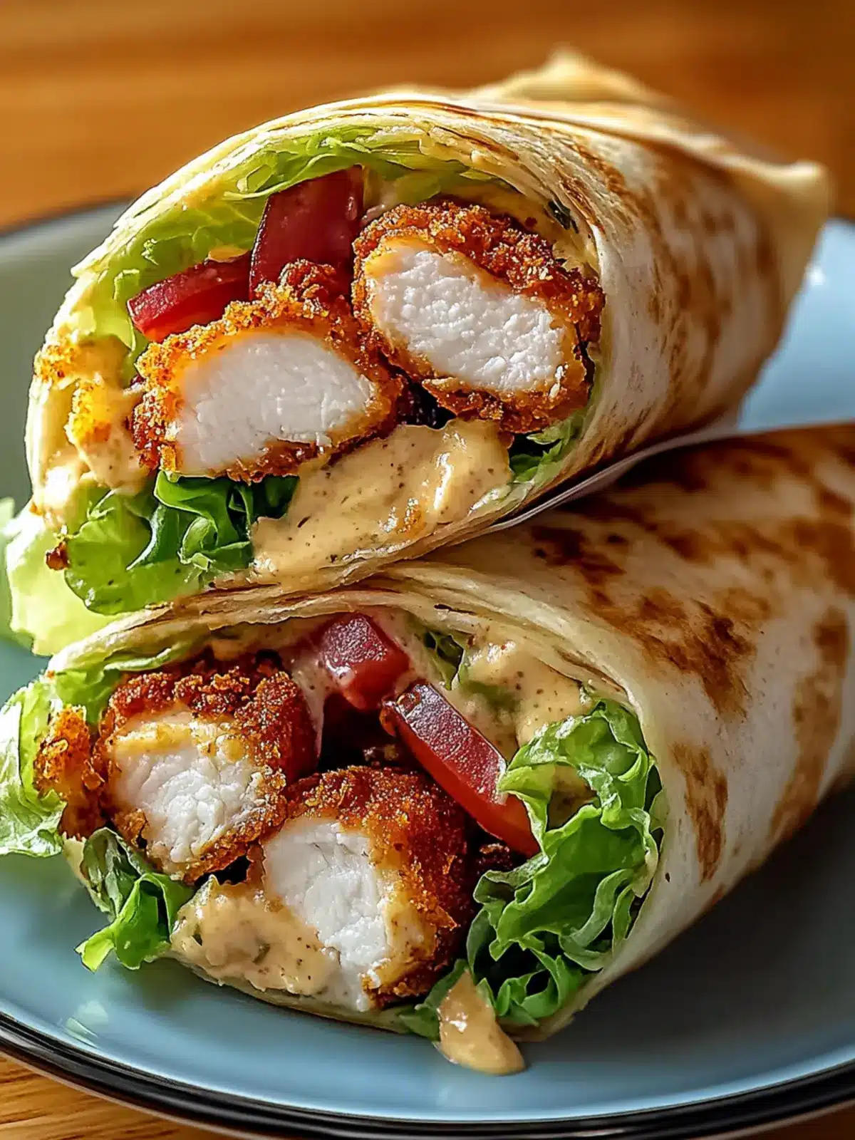 Crispy Chicken Club Wrap: Your New Favorite Lunch Delight 2 Crispy Chicken Club Wrap