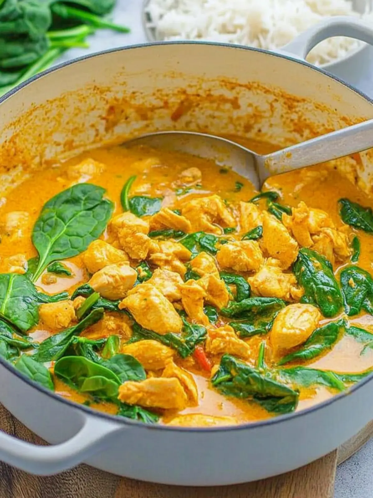 Quick Chicken and Spinach Curry: A 20-Minute Family Favorite 4 Quick Chicken and Spinach Curry