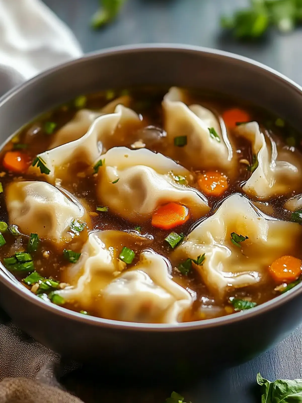 Cozy Up with Our Comforting Beef Potsticker Soup Tonight! 4 Cozy Up with Our Comforting Beef Potsticker Soup