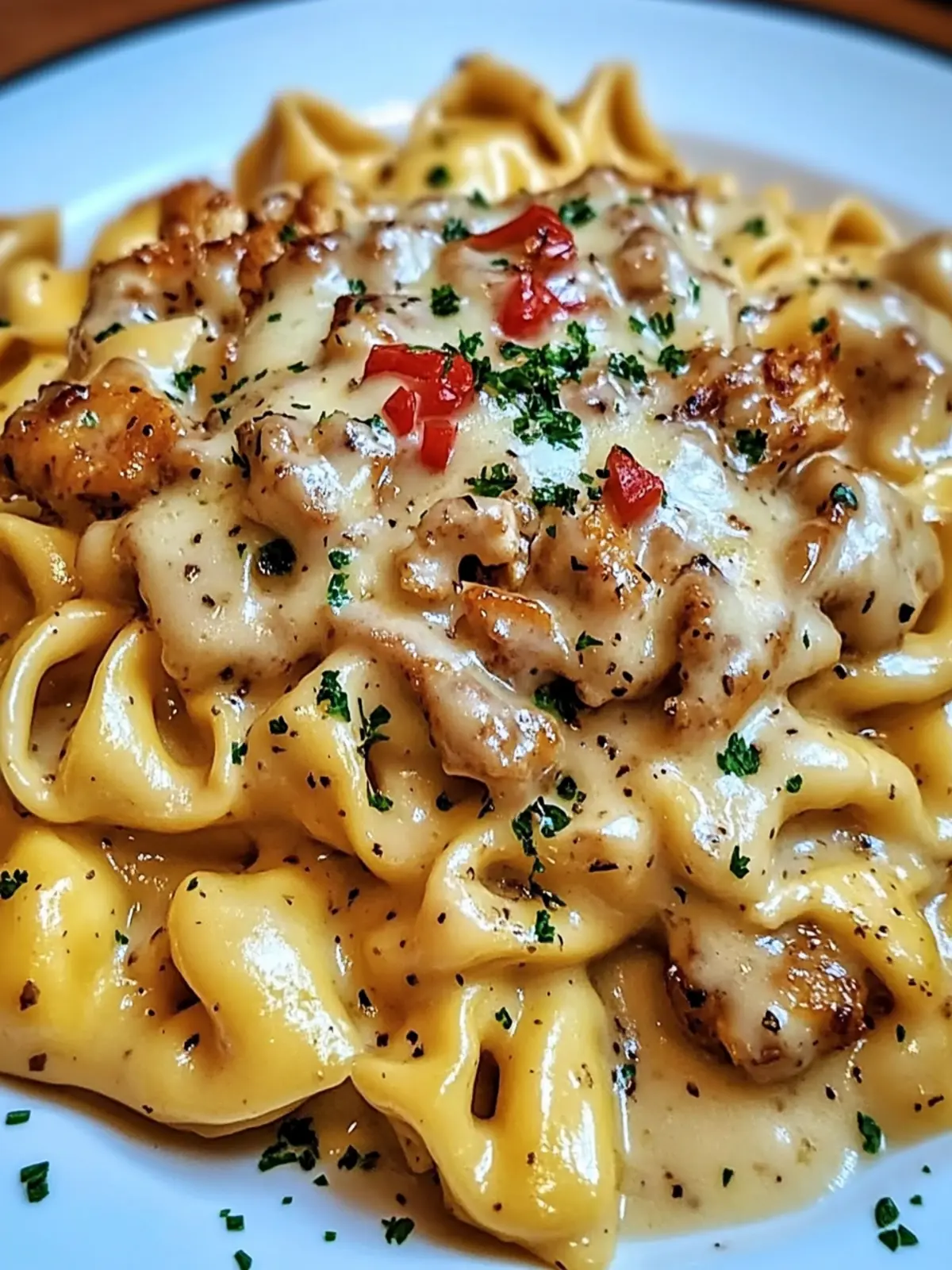 Cowboy Butter Garlic Chicken Tortellini