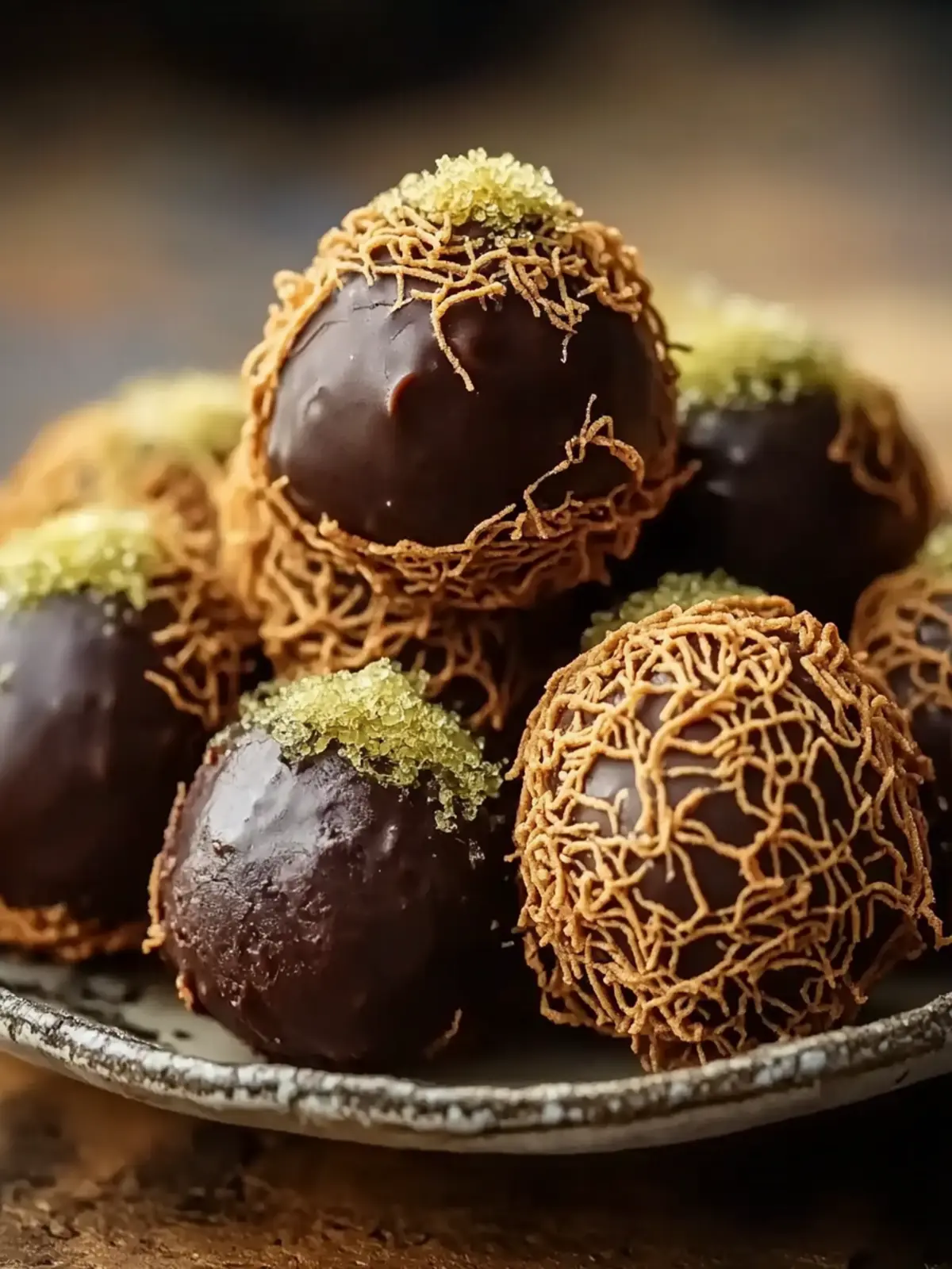 Irresistible No-Bake Dubai Chocolate Balls to Sweeten Your Day 3 No-Bake Dubai Chocolate Balls