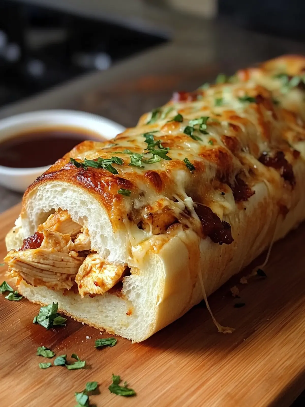 Cheesy Chicken Garlic Bread Sandwich: Your New Favorite Comfort Food 5 Cheesy Chicken Garlic Bread Sandwich