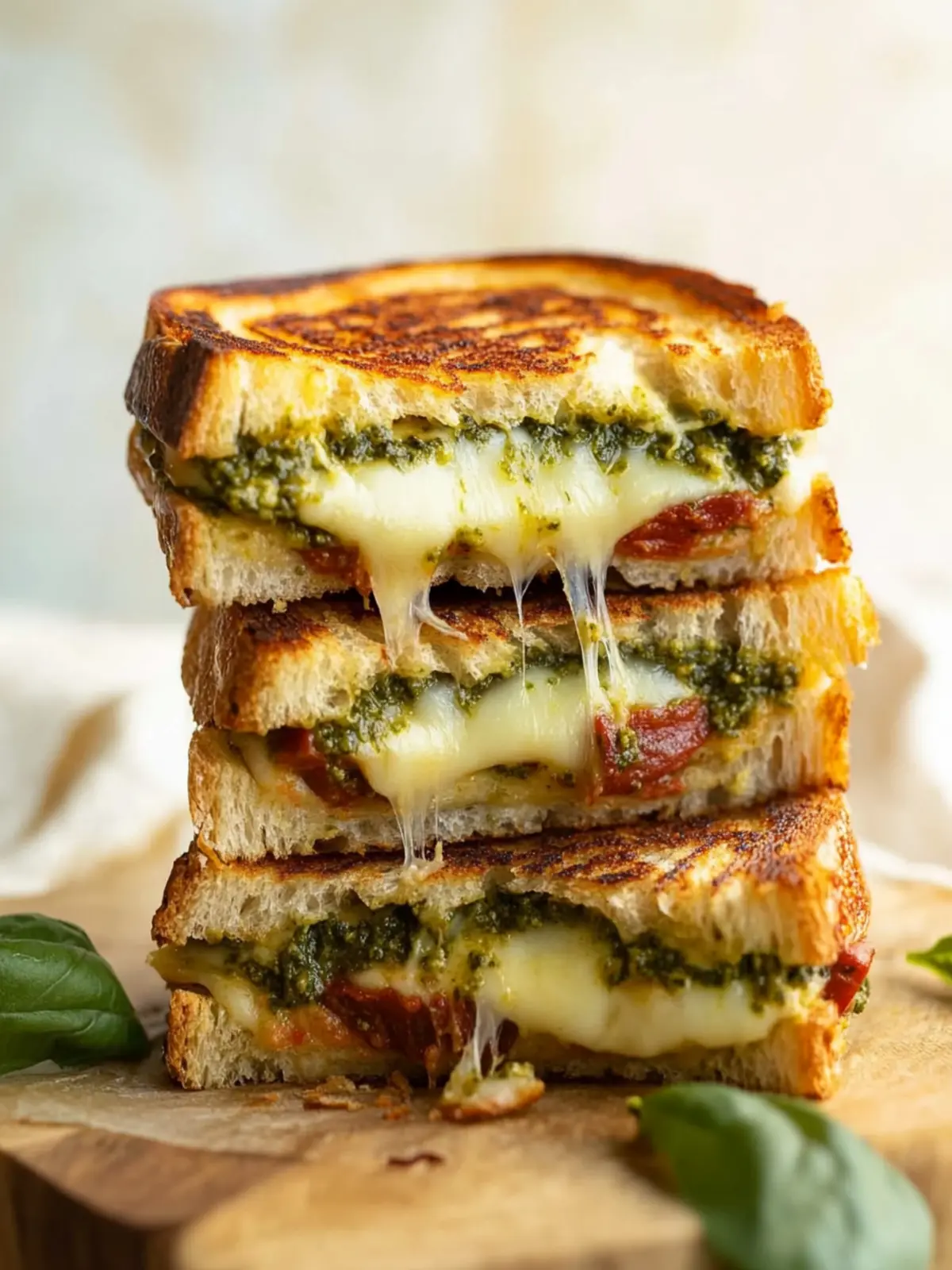 Best Pesto Grilled Cheese