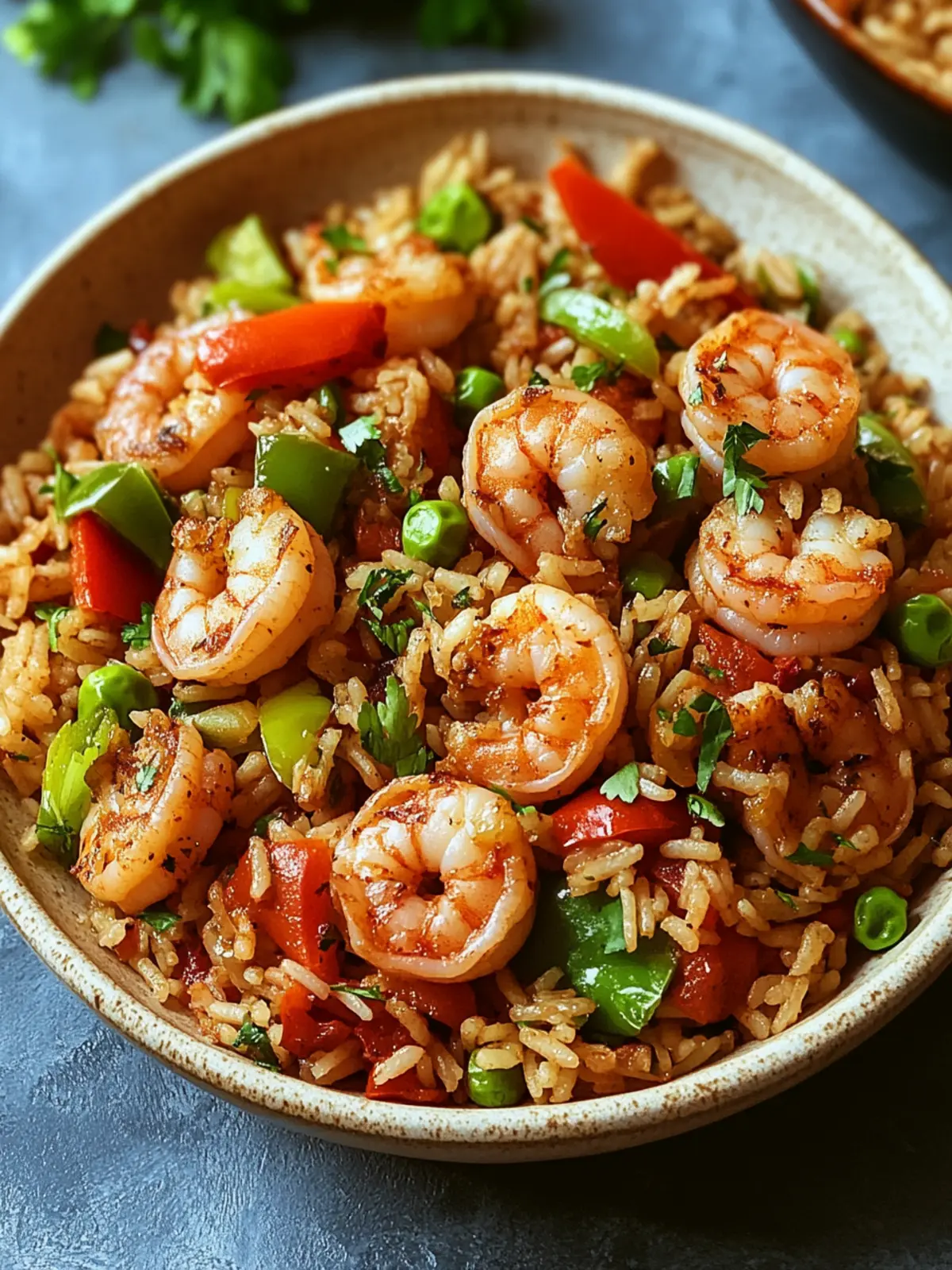 Savory Shrimp Dirty Rice with Bell Peppers & Spice Delight 3 Savory Shrimp Dirty Rice with Bell Peppers & Spice