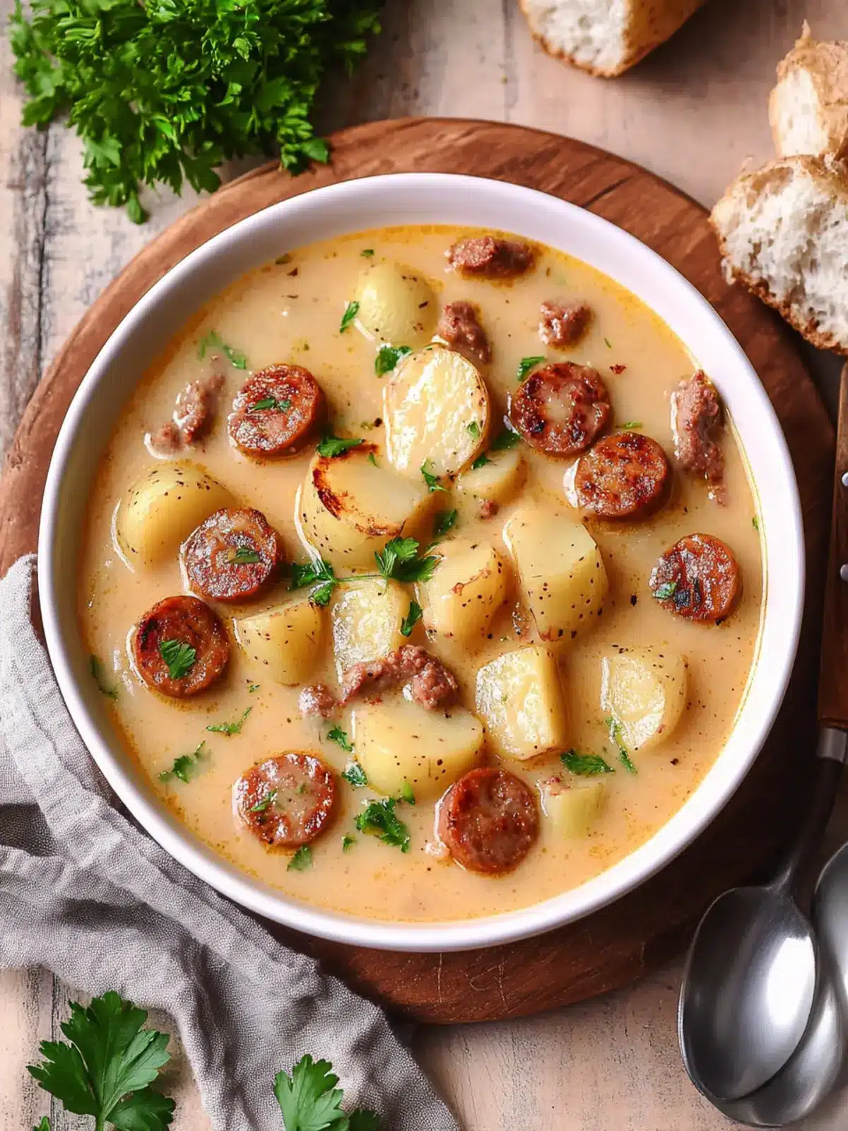 Cajun Potato Soup with Sausage: Comfort Food in 1 Hour 5 Cajun Potato Soup with Sausage