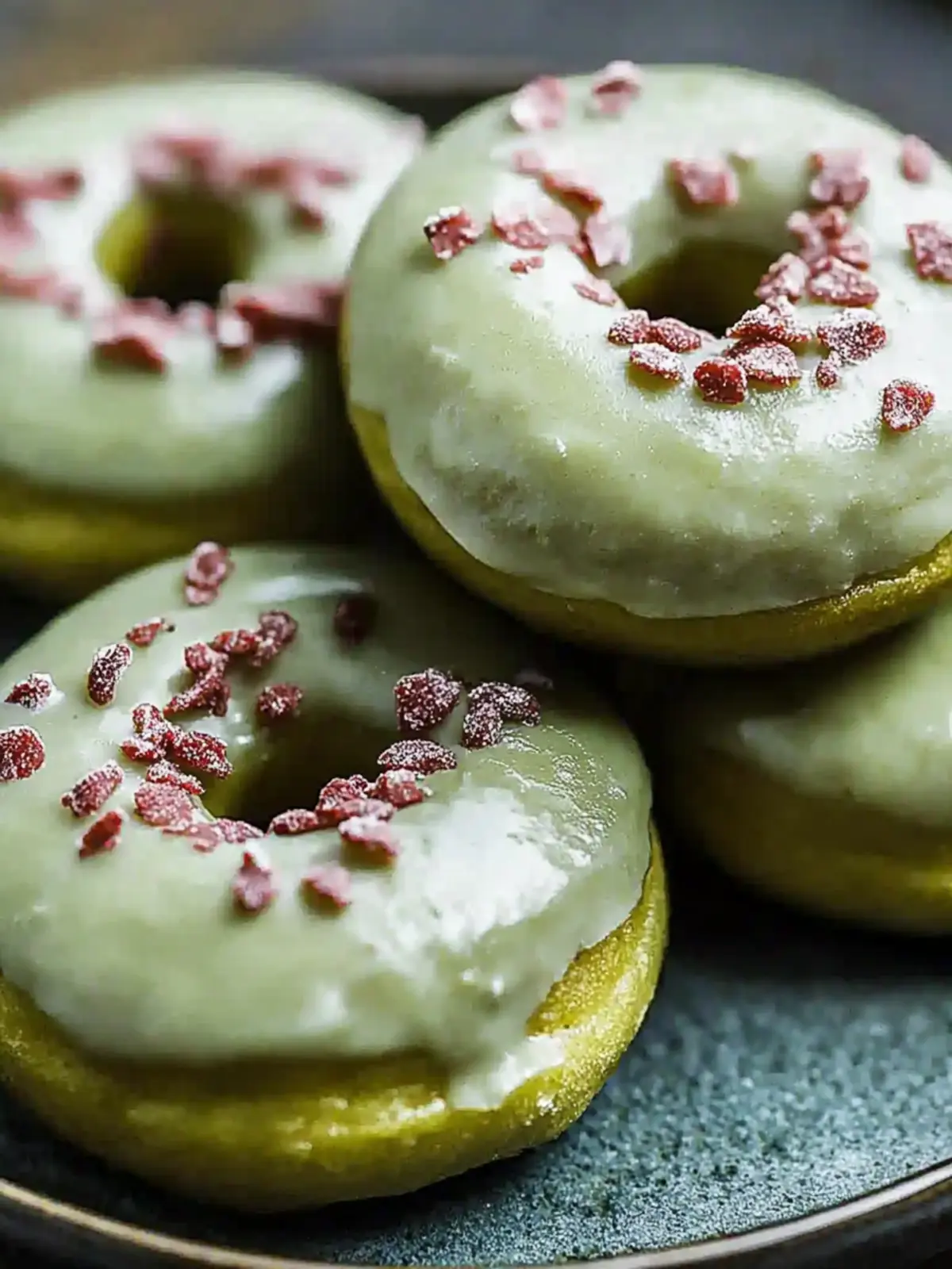 Baked Green Donuts