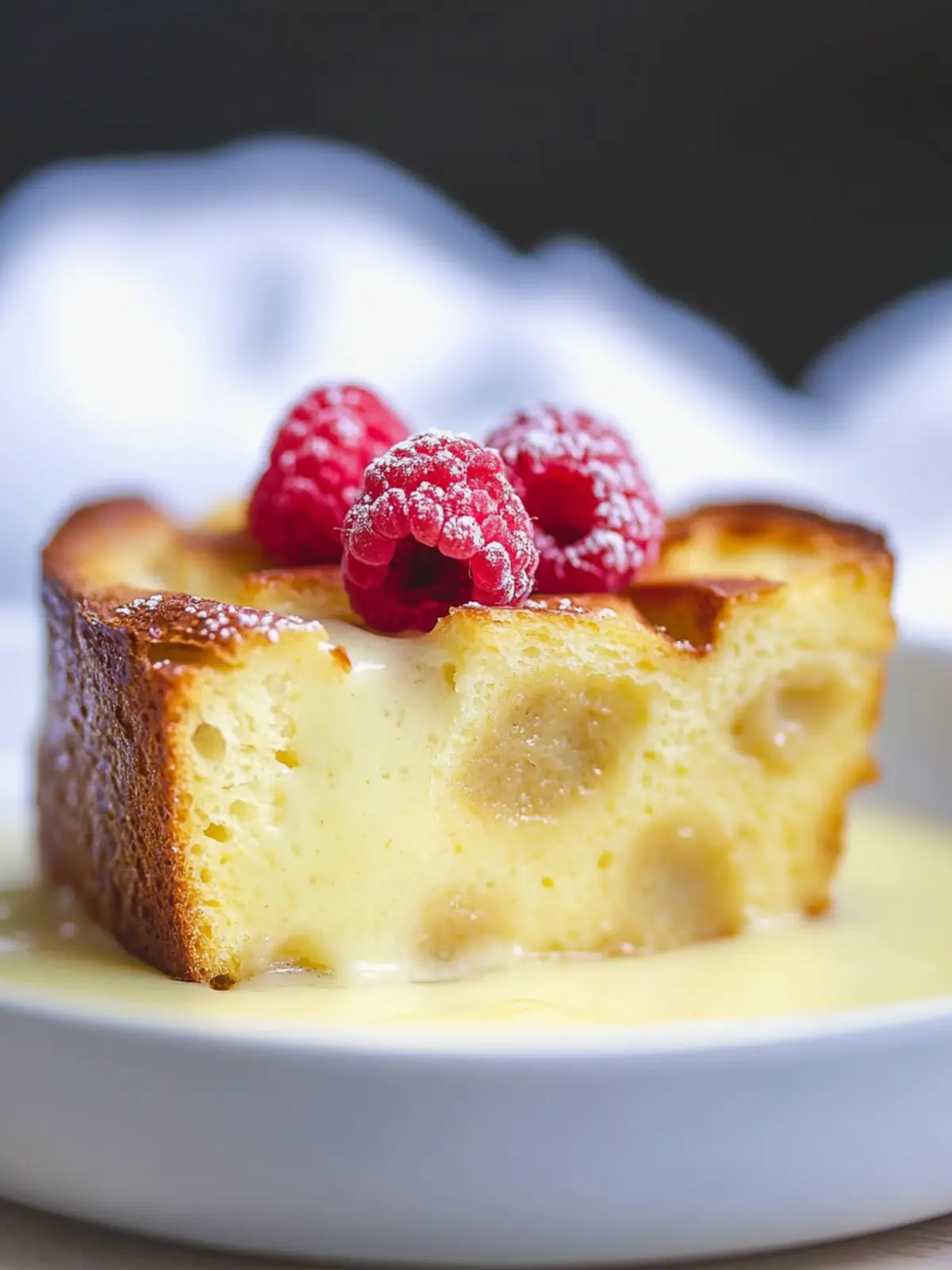 Delicious Custard Bread Pudding with Vanilla Sauce Recipe 2 Custard Bread Pudding with Vanilla Sauce