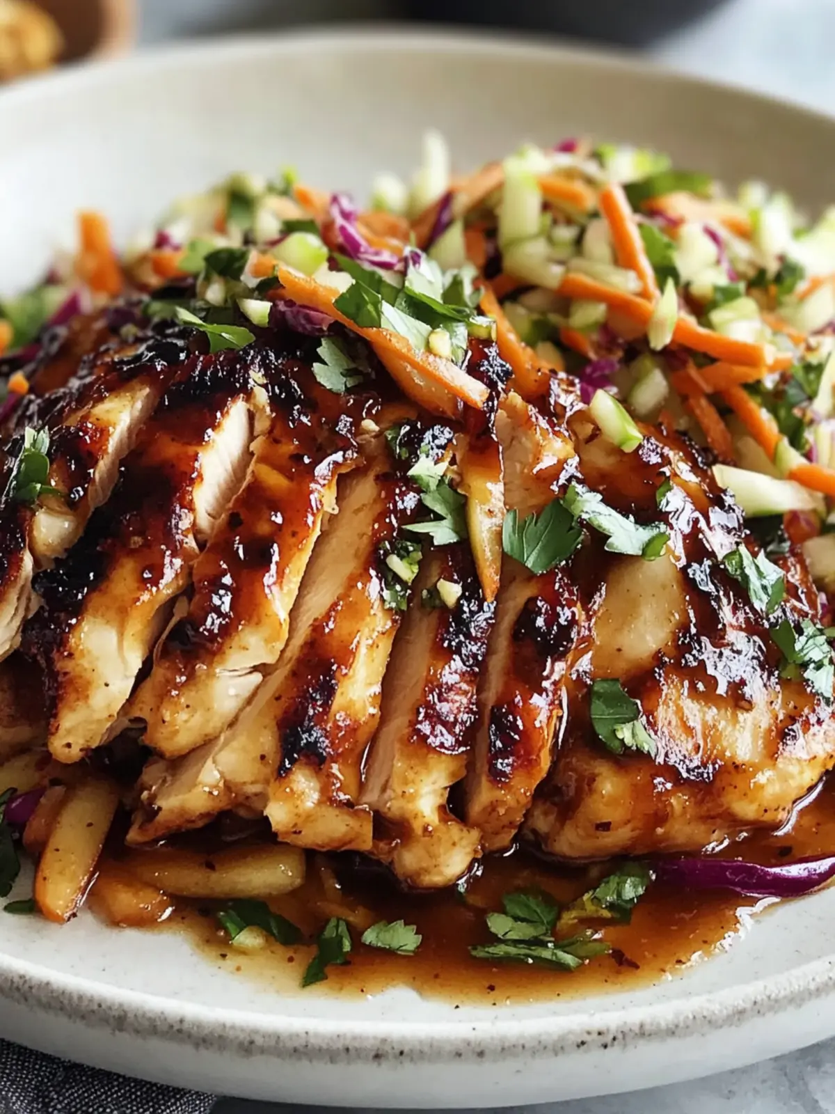Sticky Apple Cider Chicken with Crisp Autumn Slaw Shines Bright 5 Sticky Apple Cider Chicken with Crisp Autumn Slaw Shines