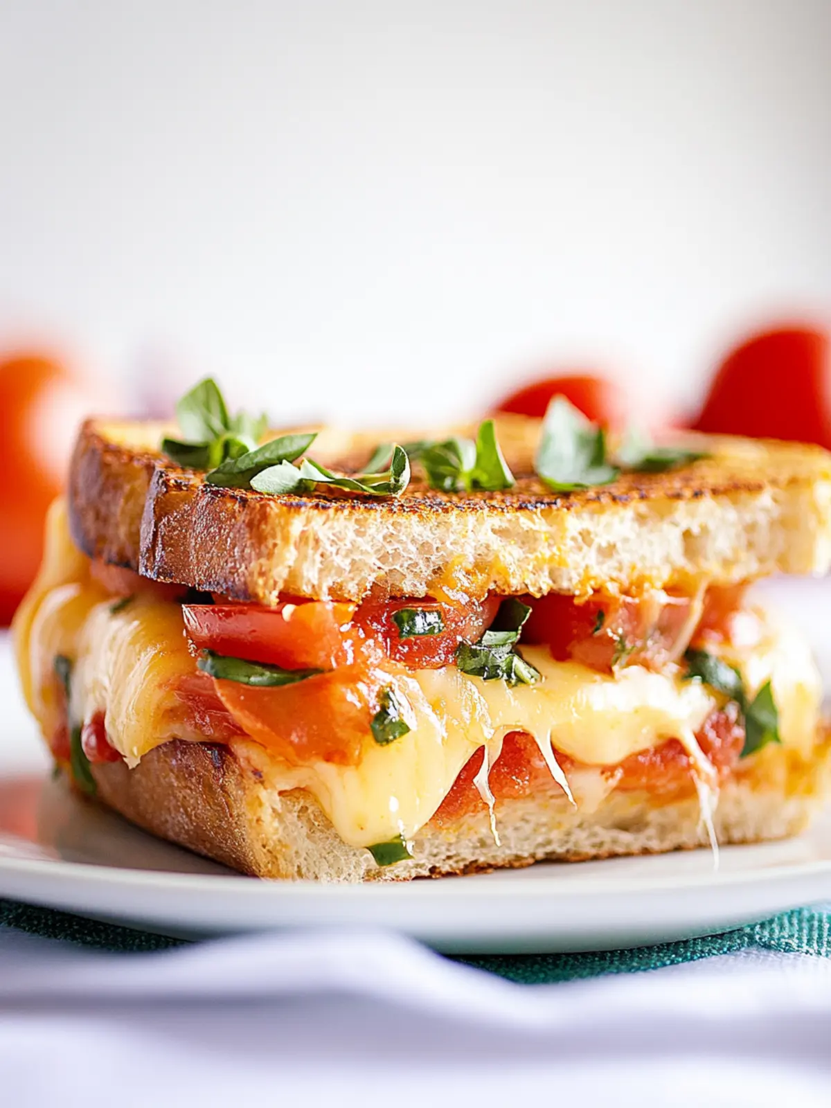 Bruschetta Grilled Cheese Sandwich: A Fresh Twist on Comfort 2 Bruschetta Grilled Cheese Sandwich