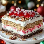 No-Bake Christmas Cookie Lasagna