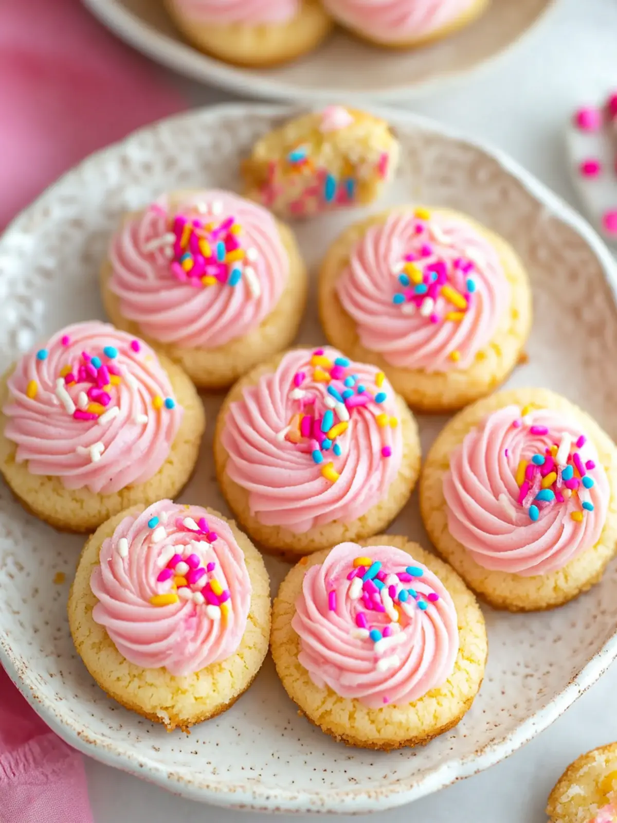 Joyful Sugar Cookie Cups with Cream Cheese Frosting Delight 3 Sugar Cookie Cups