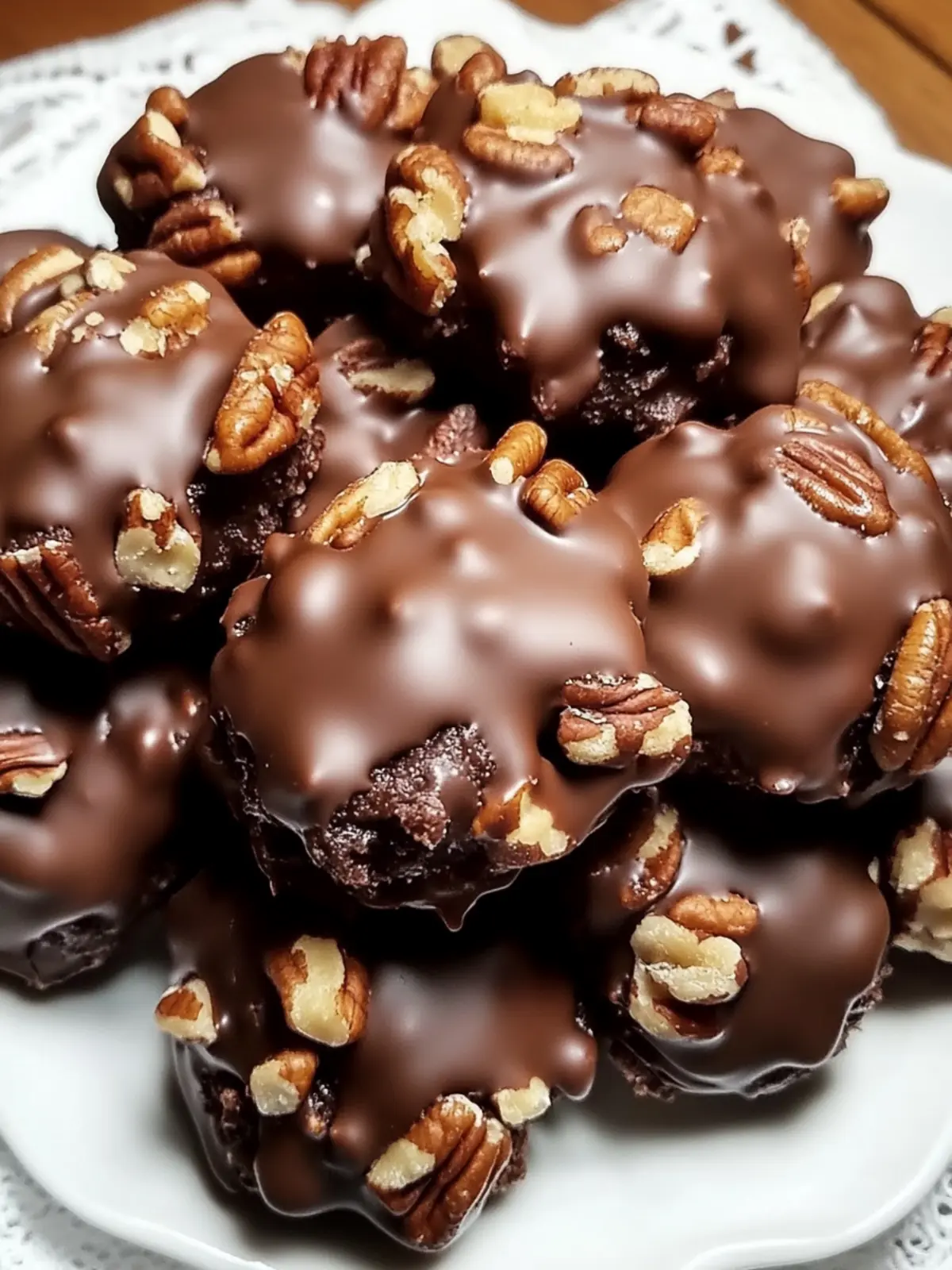 CHOCOLATE PECAN TURTLE CLUSTERS