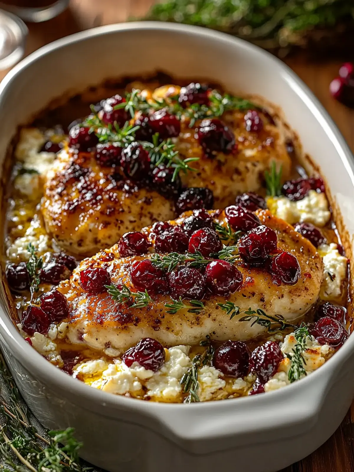 Honey Cranberry Chicken Bake with Ricotta Cheese in 40 Minutes 5 Honey Cranberry Chicken Bake with Ricotta Cheese