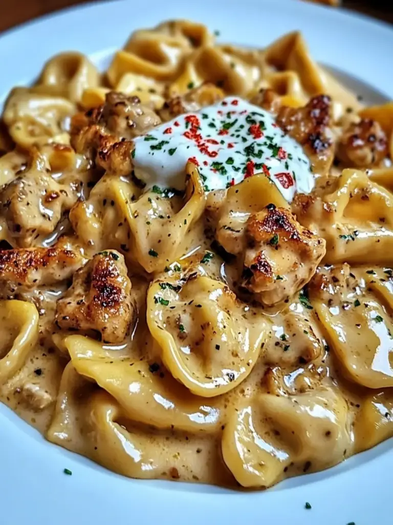 Cowboy Butter Garlic Chicken Tortellini
