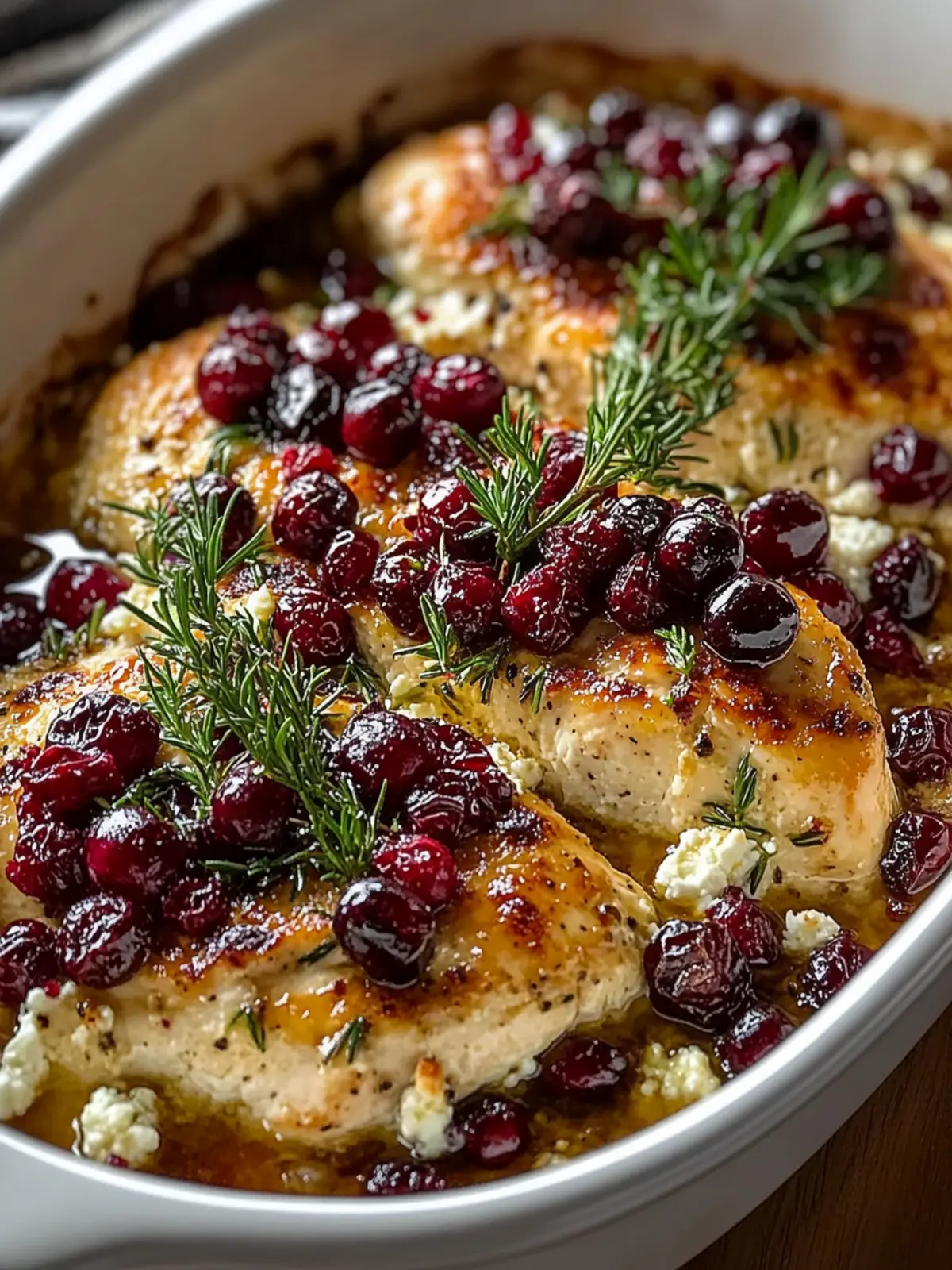 Honey Cranberry Chicken Bake with Ricotta Cheese in 40 Minutes 3 Honey Cranberry Chicken Bake with Ricotta Cheese