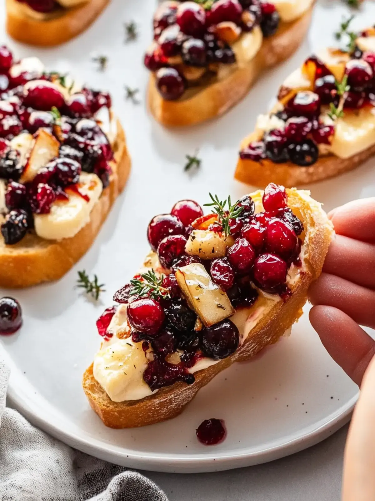 Pear Brie Cranberry Crostini: A Festive Flavor Explosion 5 Pear Brie Cranberry Crostini