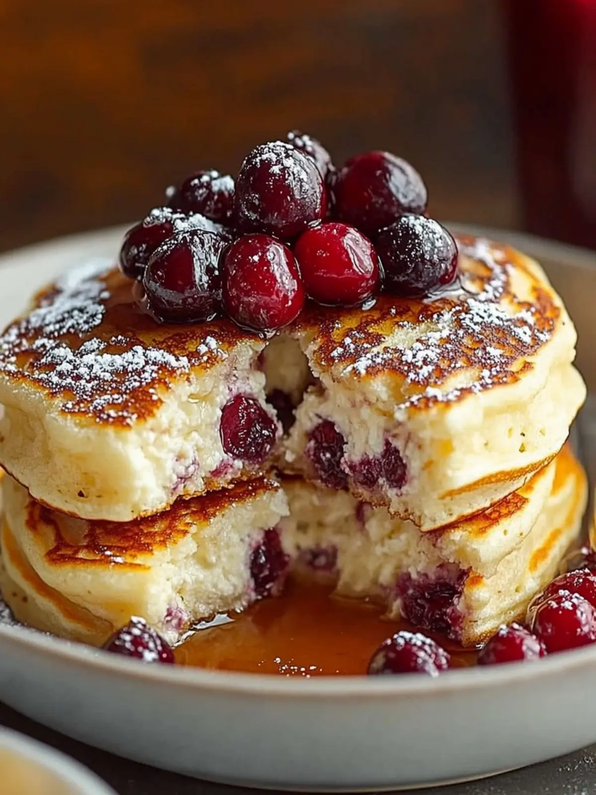 Fluffy Cranberry Orange Ricotta Pancakes to Brighten Your Morning 2 Fluffy Cranberry Orange Ricotta Pancakes